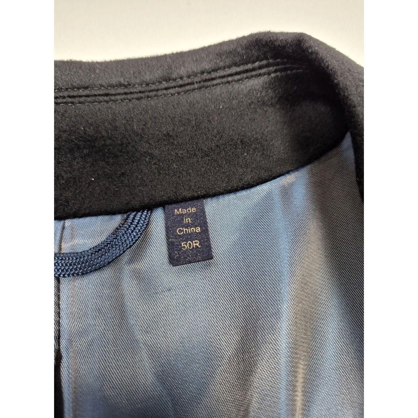 Vintage Jacob Siegel Coat Mens 50R Black Wool Loro Piana Storm System Overcoat Size US M / EU 48-50 / 2 - 4 Thumbnail