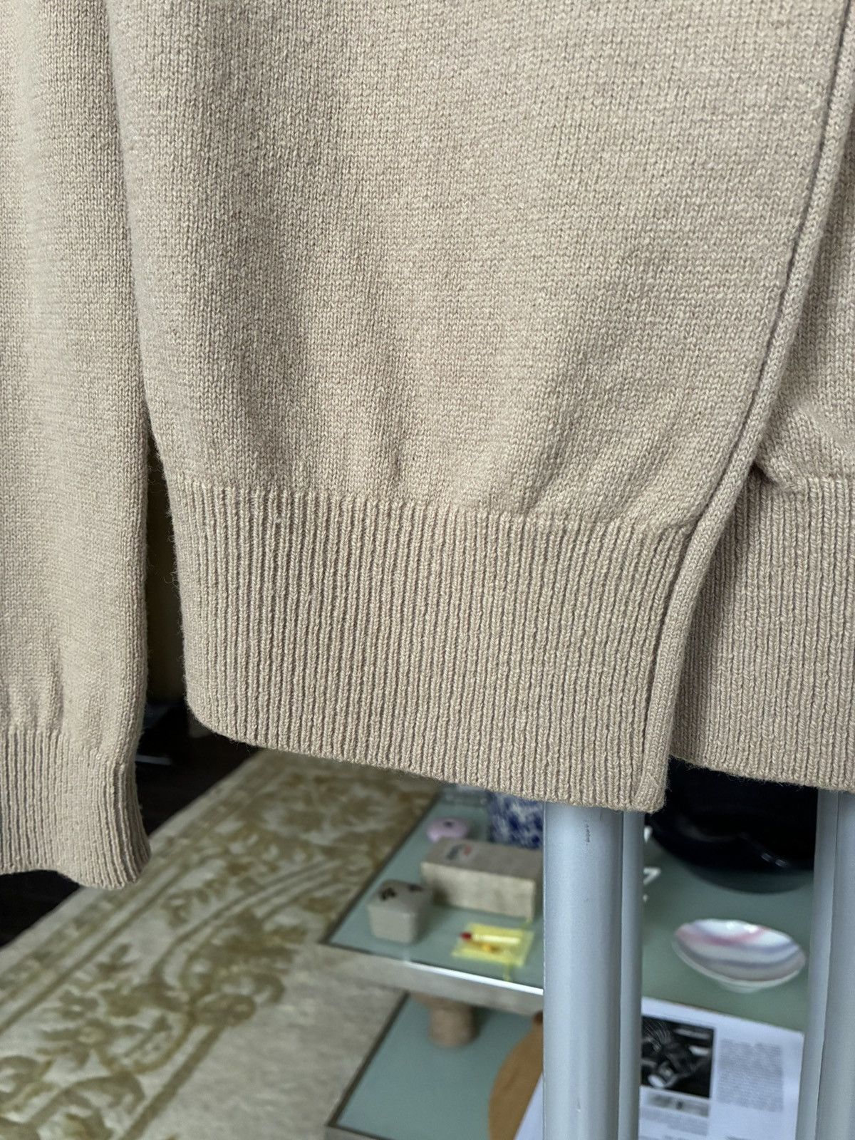 ATSURO TAYAMA ATSURO TAYAMA Vintage Suede Floral Appliqué Draped Cardigan Size ONE SIZE - 15 Thumbnail