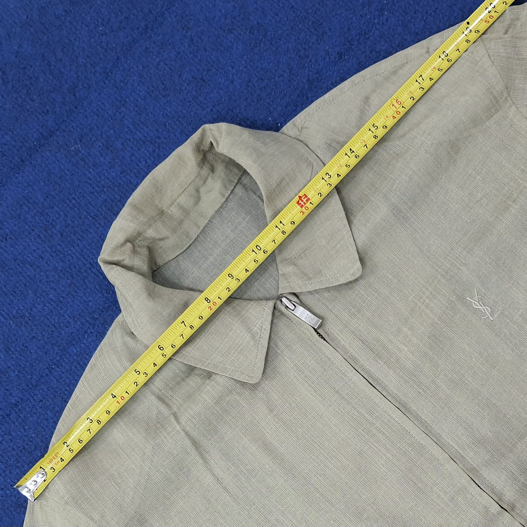 Yves Saint Laurent Vintage Yves Saint Laurent Translucent Thin Jacket C260N19 Size L / US 10 / IT 46 - 10 Thumbnail