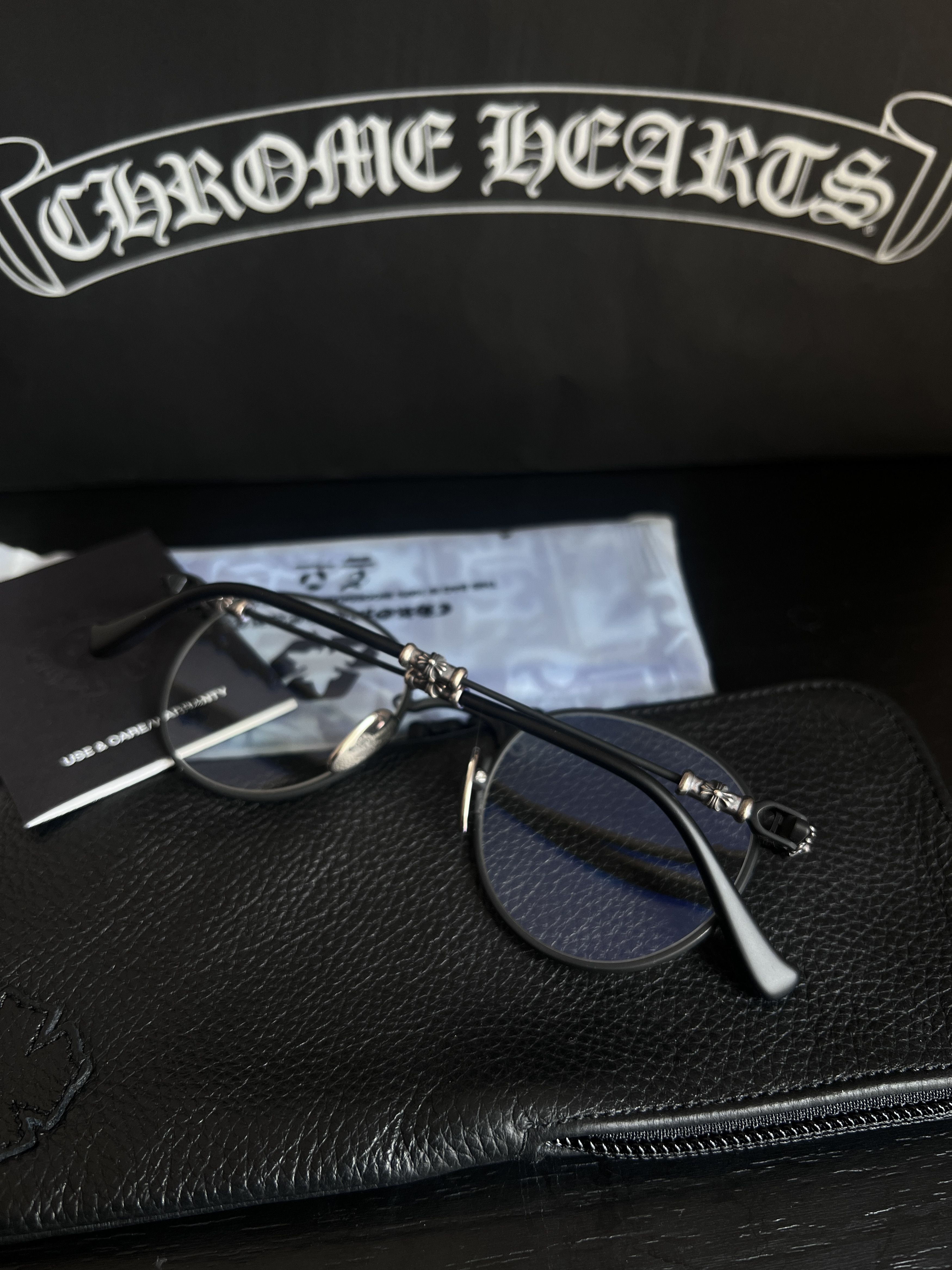 Chrome Hearts Chrome Hearts BUBBA – A – MATTE BLACK Glasses Size ONE SIZE - 5 Thumbnail