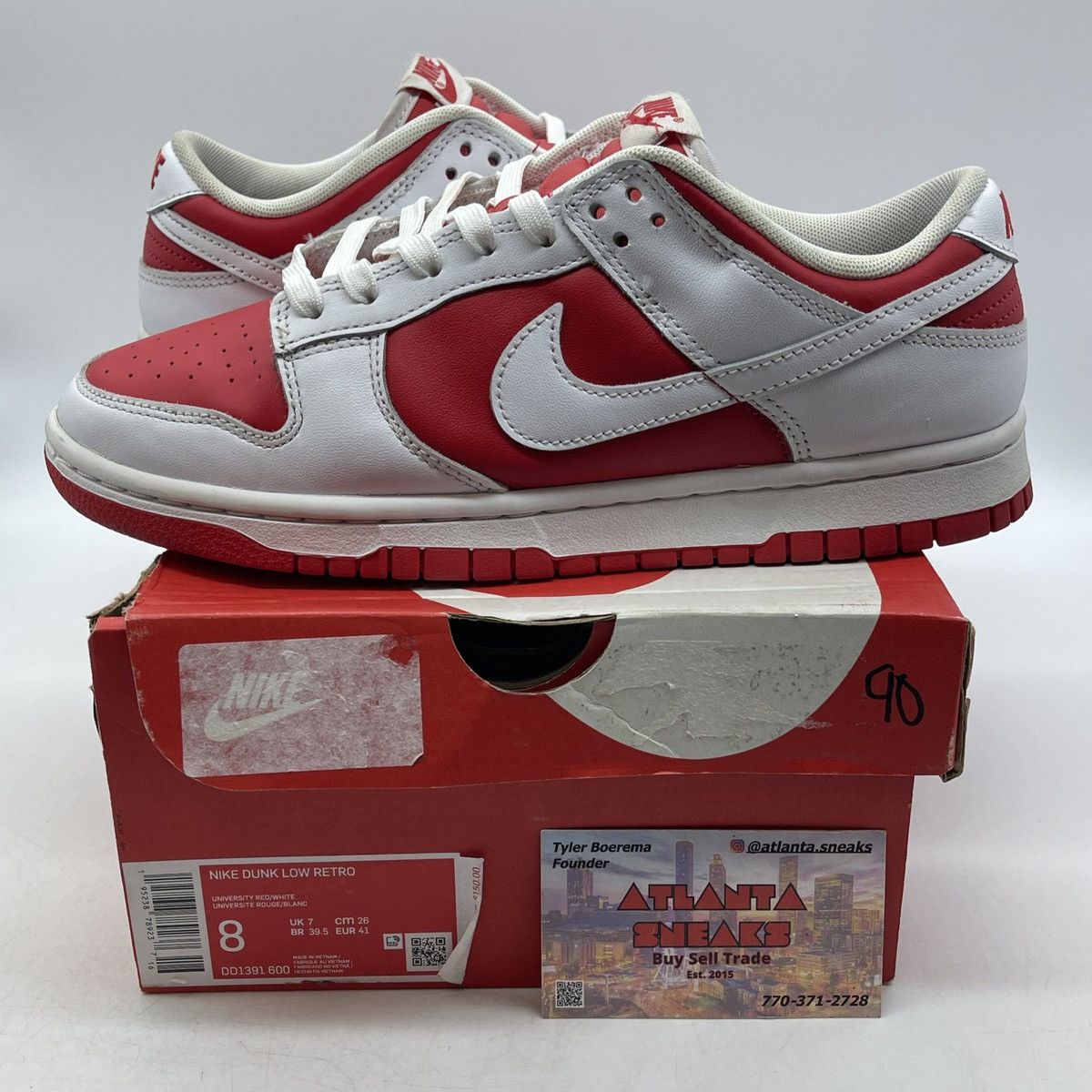 Nike Dunk low Championship red Size US 8 / EU 41 - 1 Thumbnail
