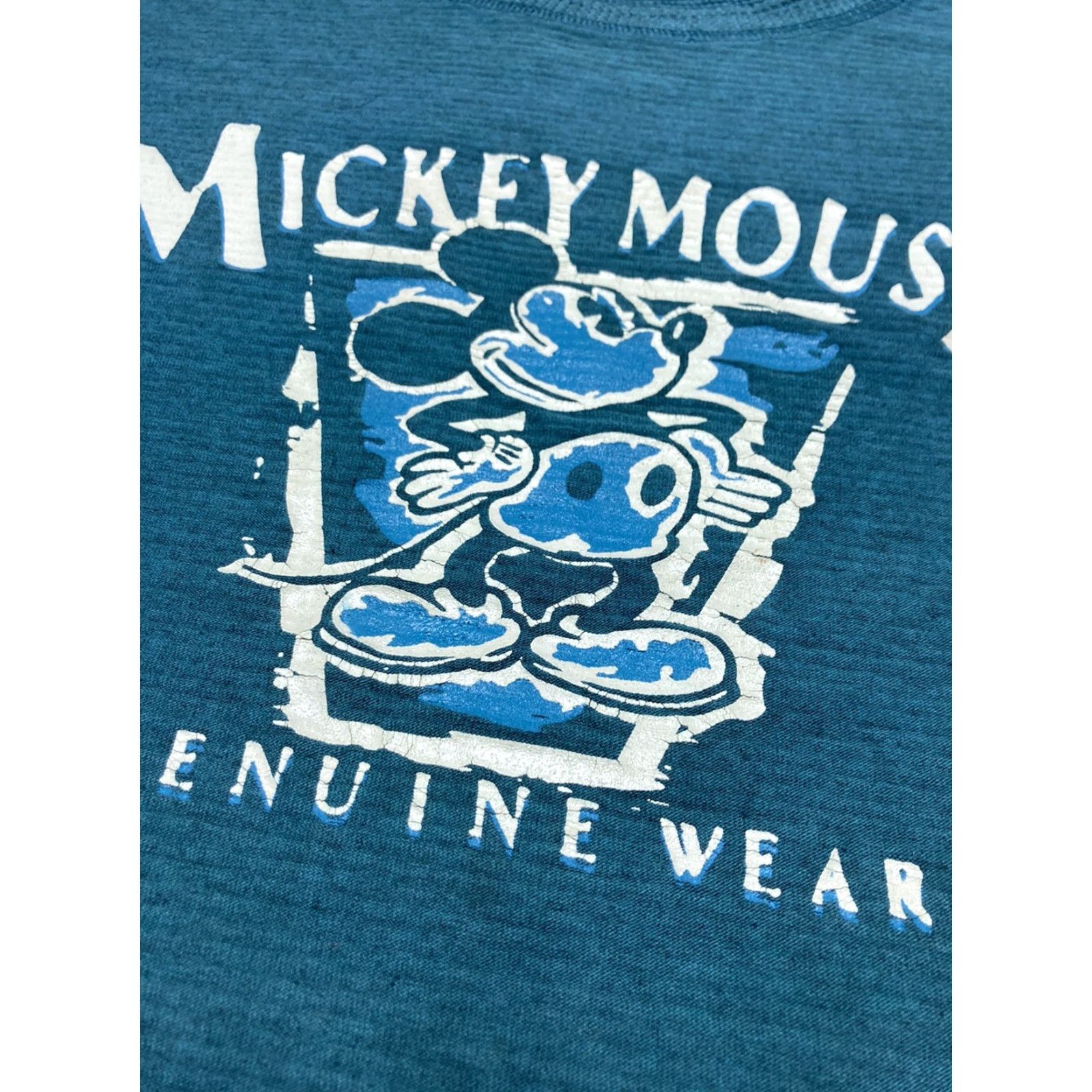 Mickey Unlimited VINTAGE 90s Disney t shirt Mickey Mouse genuine wear art graphic striped XL Size US XL / EU 56 / 4 - 4 Thumbnail