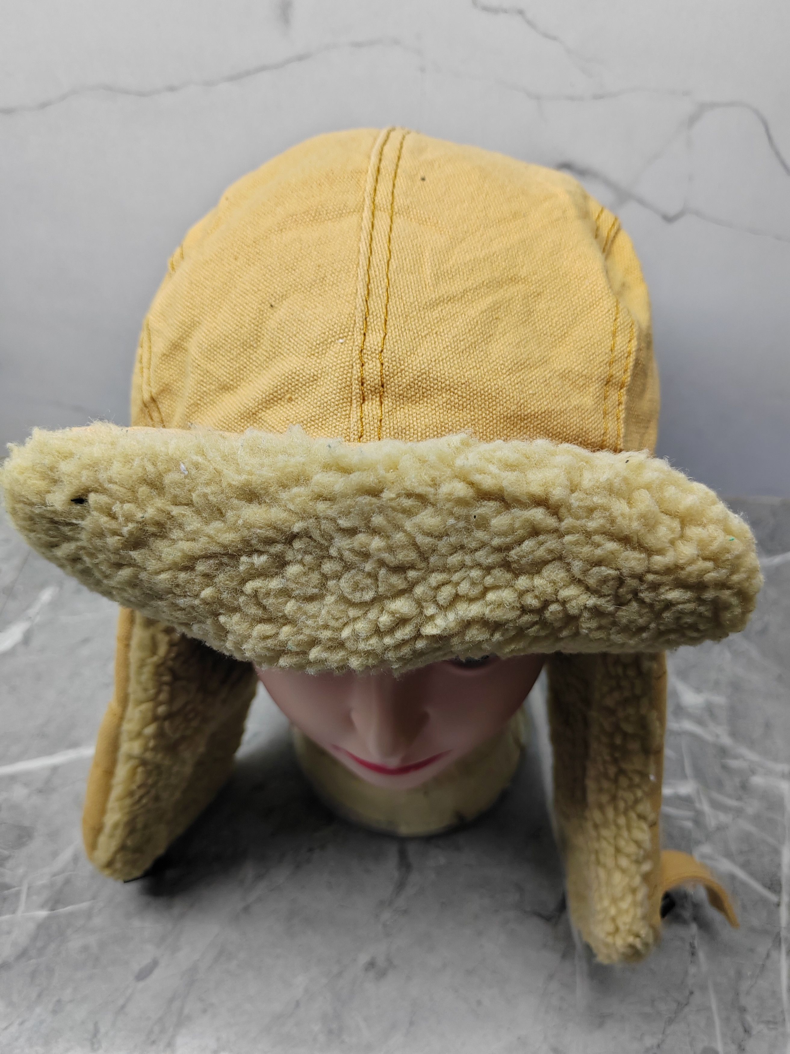 Japanese Brand Vintage Y2k Fleece Earflap Cap Hat Size ONE SIZE - 3 Thumbnail