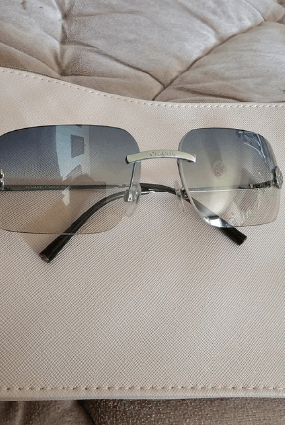 Chanel CHANEL Sunglasses 4085 Rimless Rhinestone 4017 Shields Size ONE SIZE - 1 Thumbnail