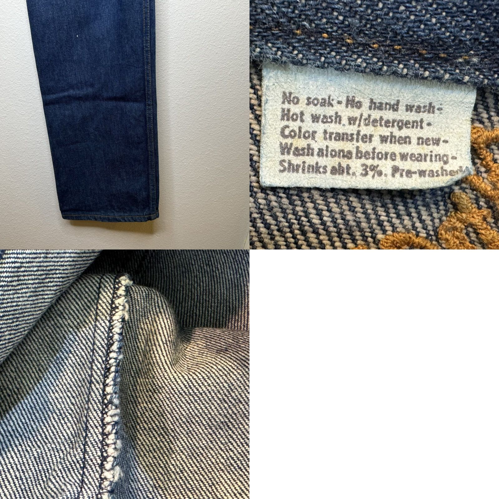VINTAGE Levi\'s Jeans Denim Orange Tab Junior\'s Size 7 High Waist Tapered READ NWT Blue 1970s Womens/Junior?