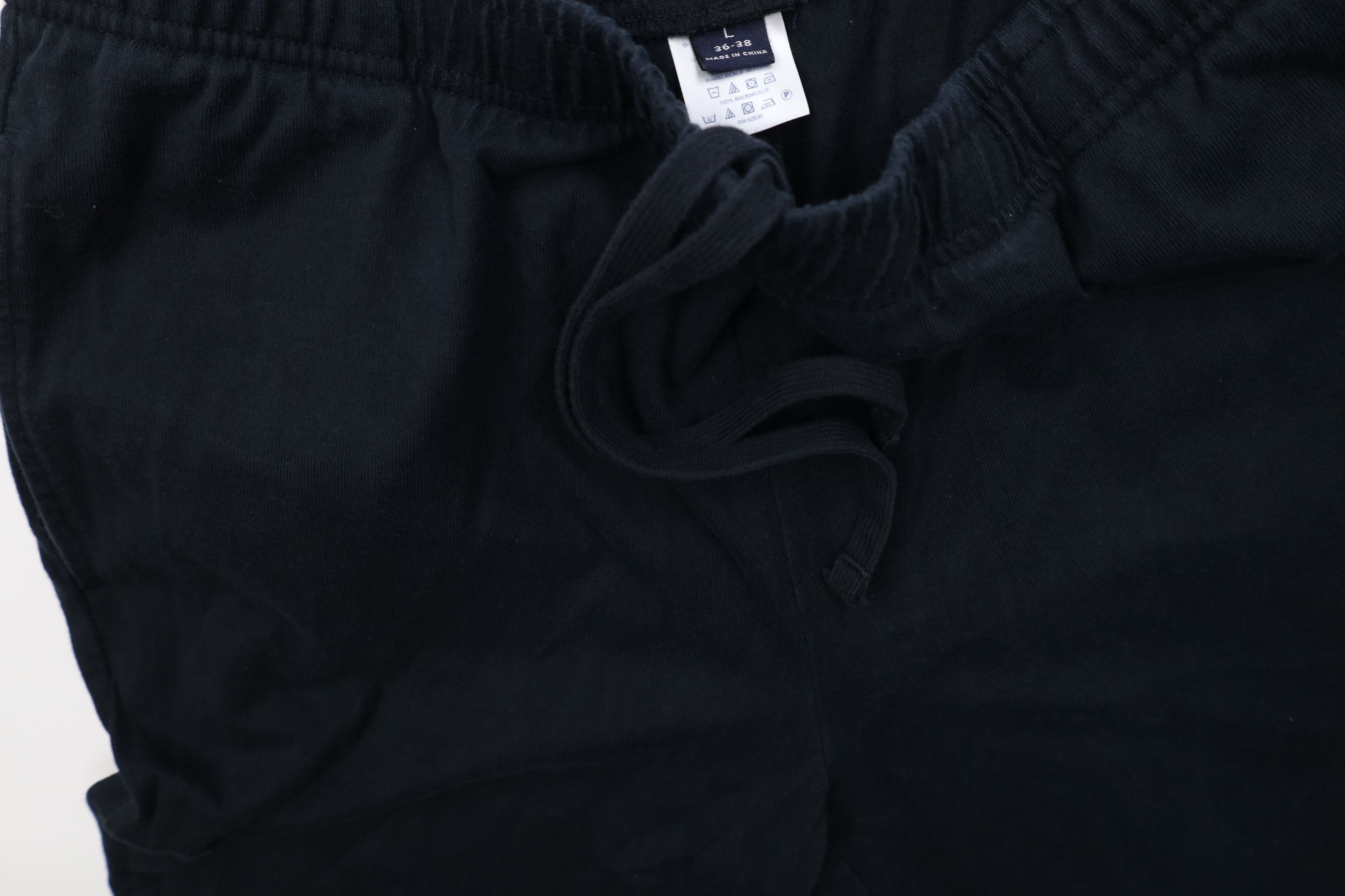 Lands' End Vintage 90s Lands End Blank Cotton Ribbed Knit Pants Black Size US 36 / EU 52 - 7 Thumbnail