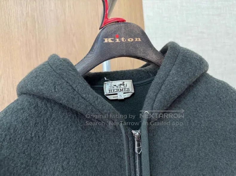 Hermes Hermes Thick Cashmere Hooded Jacket Size US XL / EU 56 / 4 - 3 Thumbnail