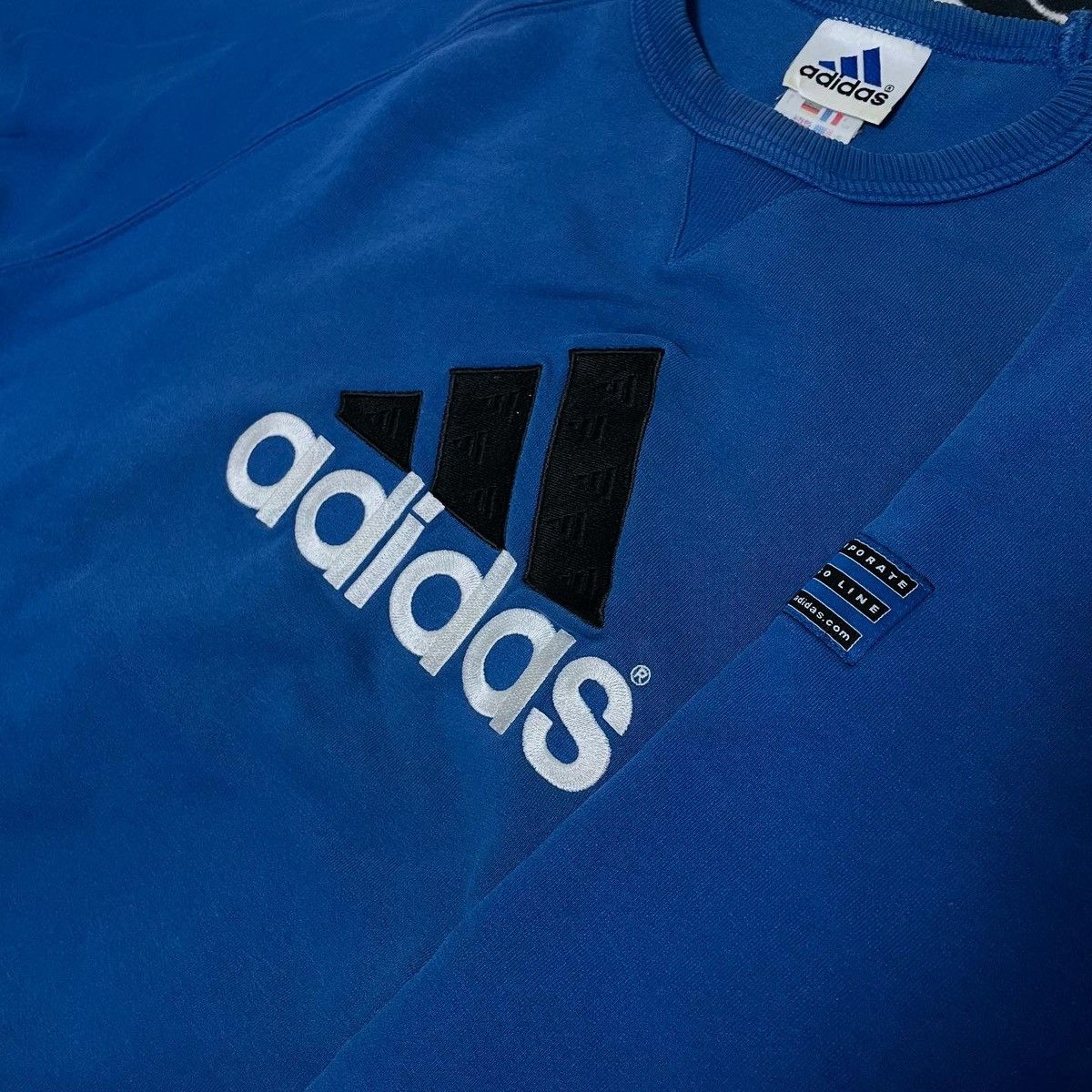 Adidas Vintage Sweatshirt Adidas Big Logo Size:M Size US M / EU 48-50 / 2 - 4 Thumbnail