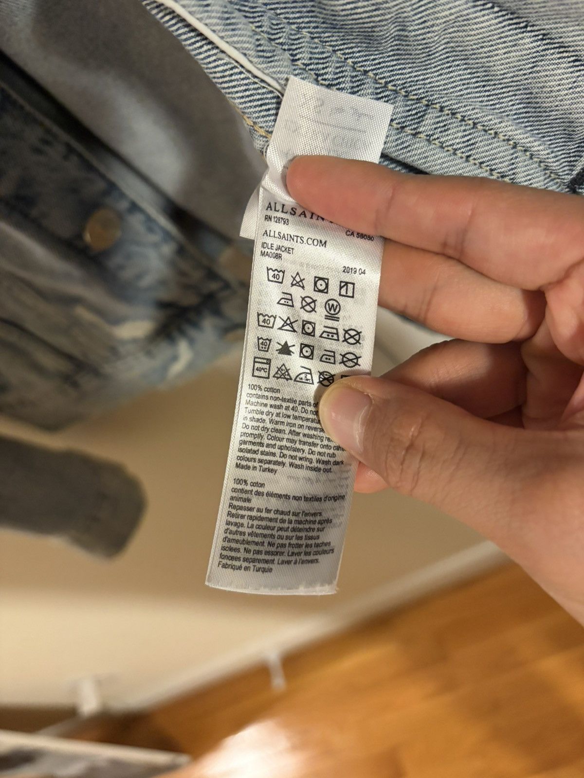 Allsaints Allsaints light indigo denim jacket Size US XS / EU 42 / 0 - 3 Thumbnail