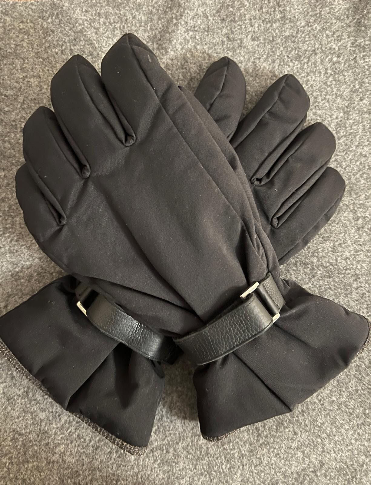 Prada Prada Black Padded Skii Gloves - Adjustable Leather Strap Size ONE SIZE - 6 Thumbnail