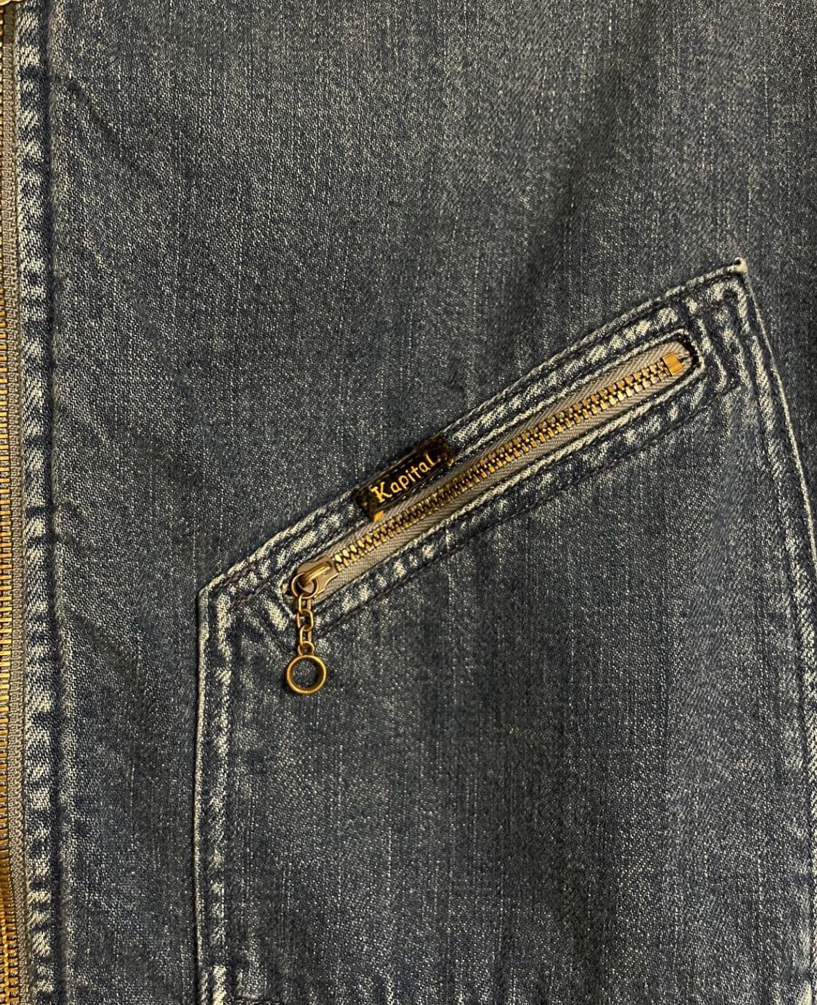 Kapital Kapital Denim Bone Lining Reversible Work Jacket Size US XL / EU 56 / 4 - 7 Thumbnail