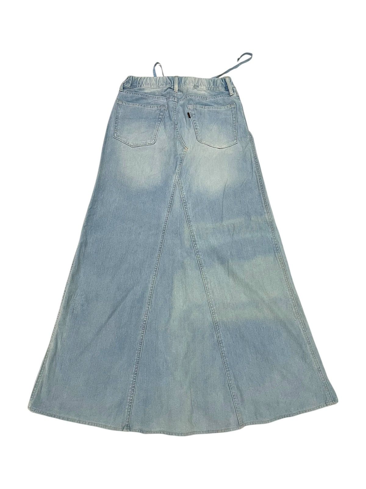 Japanese Brand G.O.A Skirt stonewash blue vintage genuine Size 30" / US 8 / IT 44 - 4 Thumbnail
