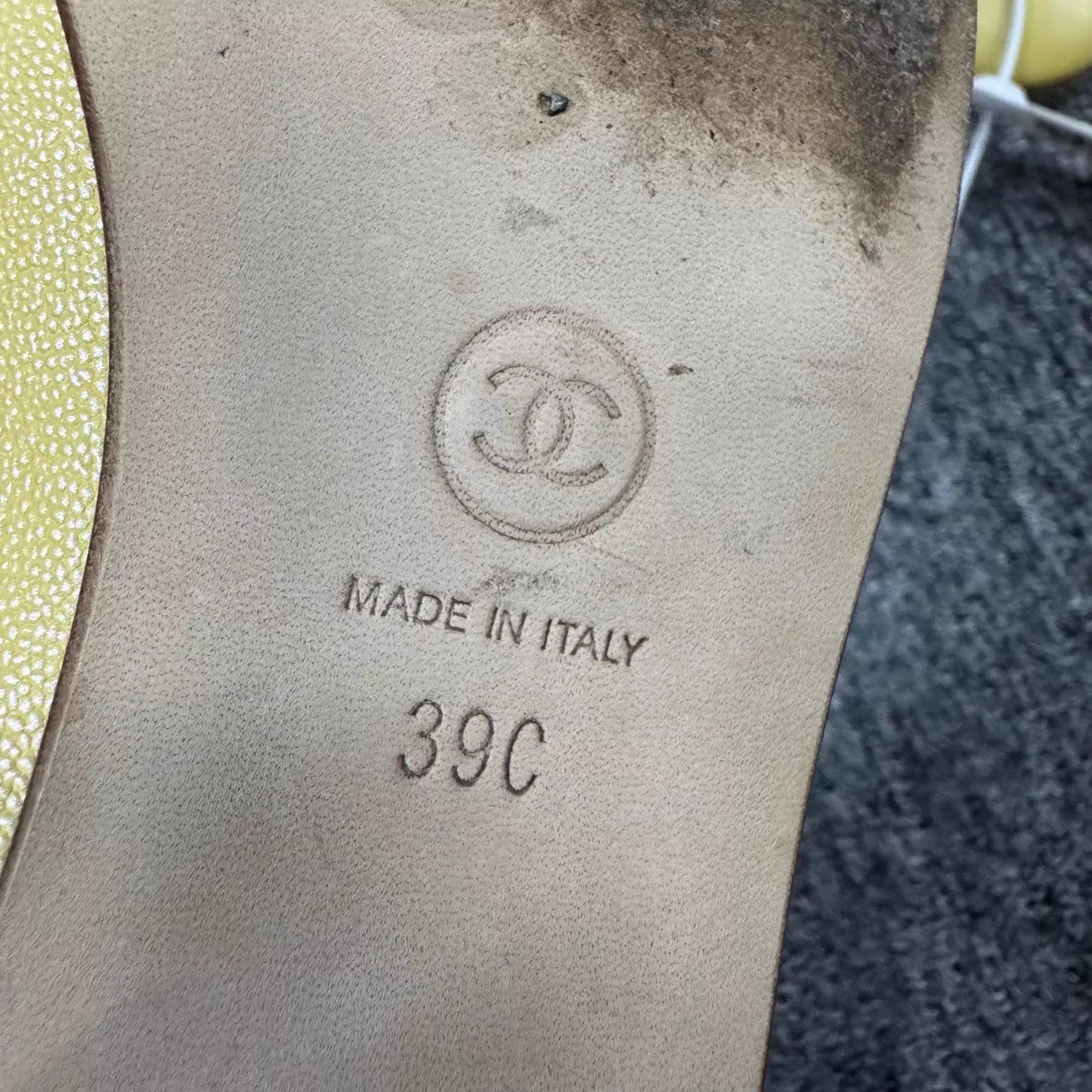 Chanel Chanel Yellow Round Toe Bow Flat Ballet Flats Size 39 97 New Size US 10 / IT 40 - 8 Thumbnail