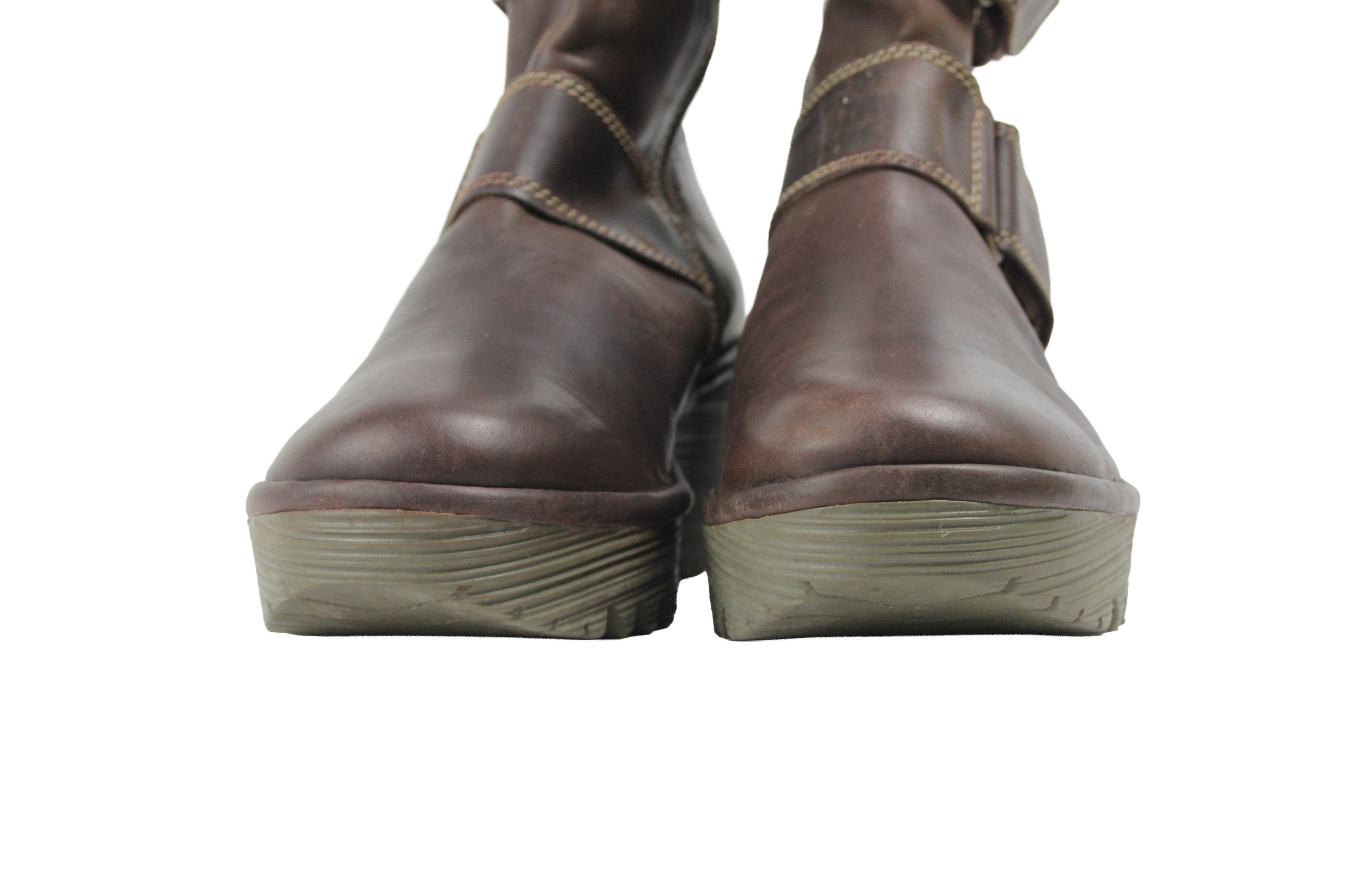 Fly London 00S Y2K Avant Garde Wedge Straps Boots Vintage Size US 11 / IT 41 - 4 Thumbnail