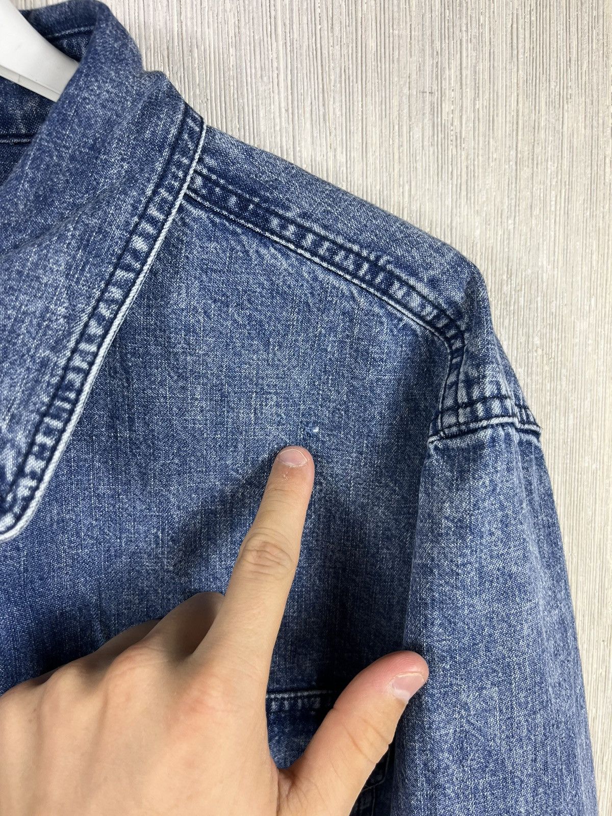 Isabel Marant × Isabel Marant Etoile Isabel Marant Etoile Danis denim shirt washed acid pockets Size M / US 6-8 / IT 42-44 - 9 Thumbnail
