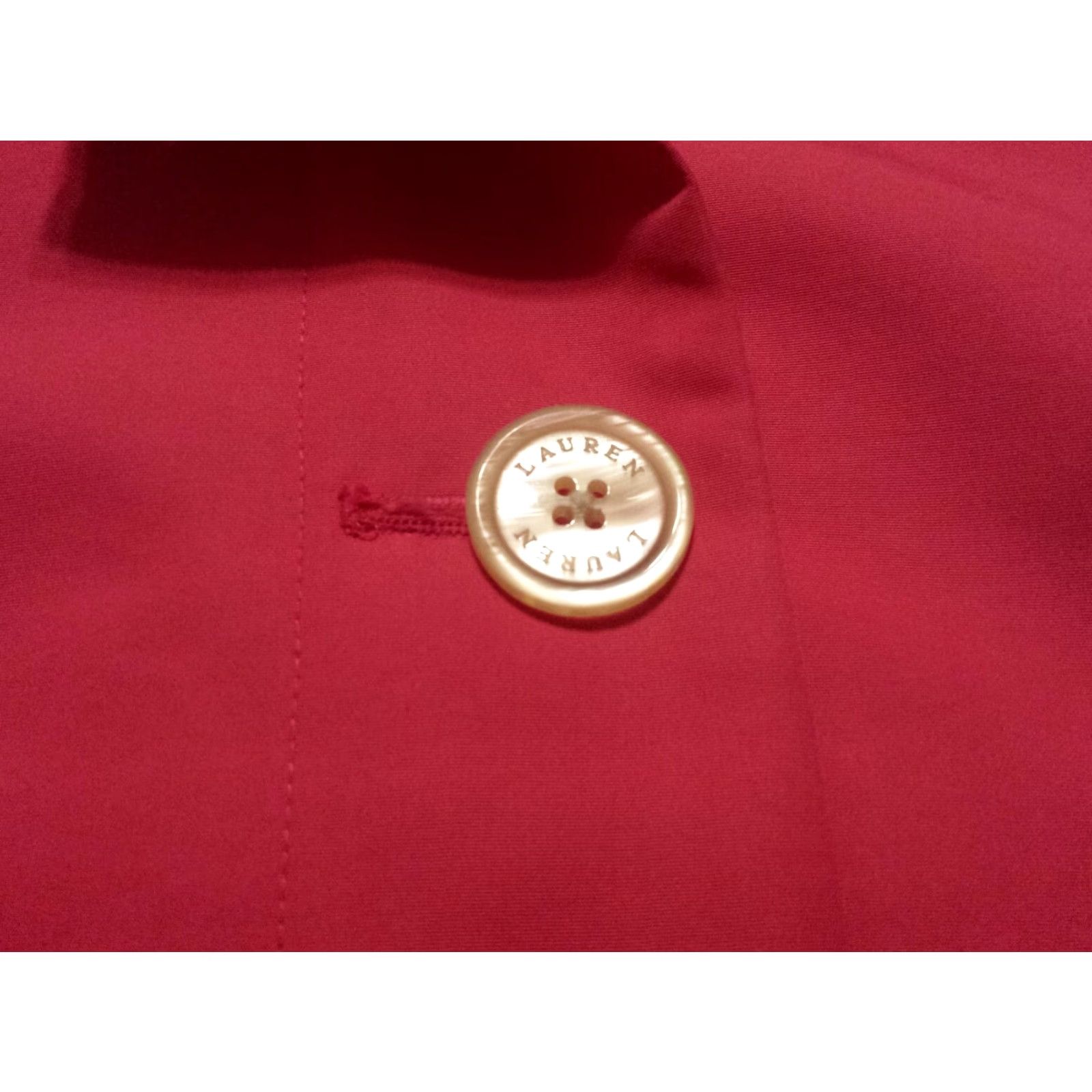 Ralph Lauren Ralph Lauren Womens Jacket Taffeta 3/4 Sleeve Pink Button-Front Polyester Jacket-Coat Size L / US 10 / IT 46 - 5 Thumbnail
