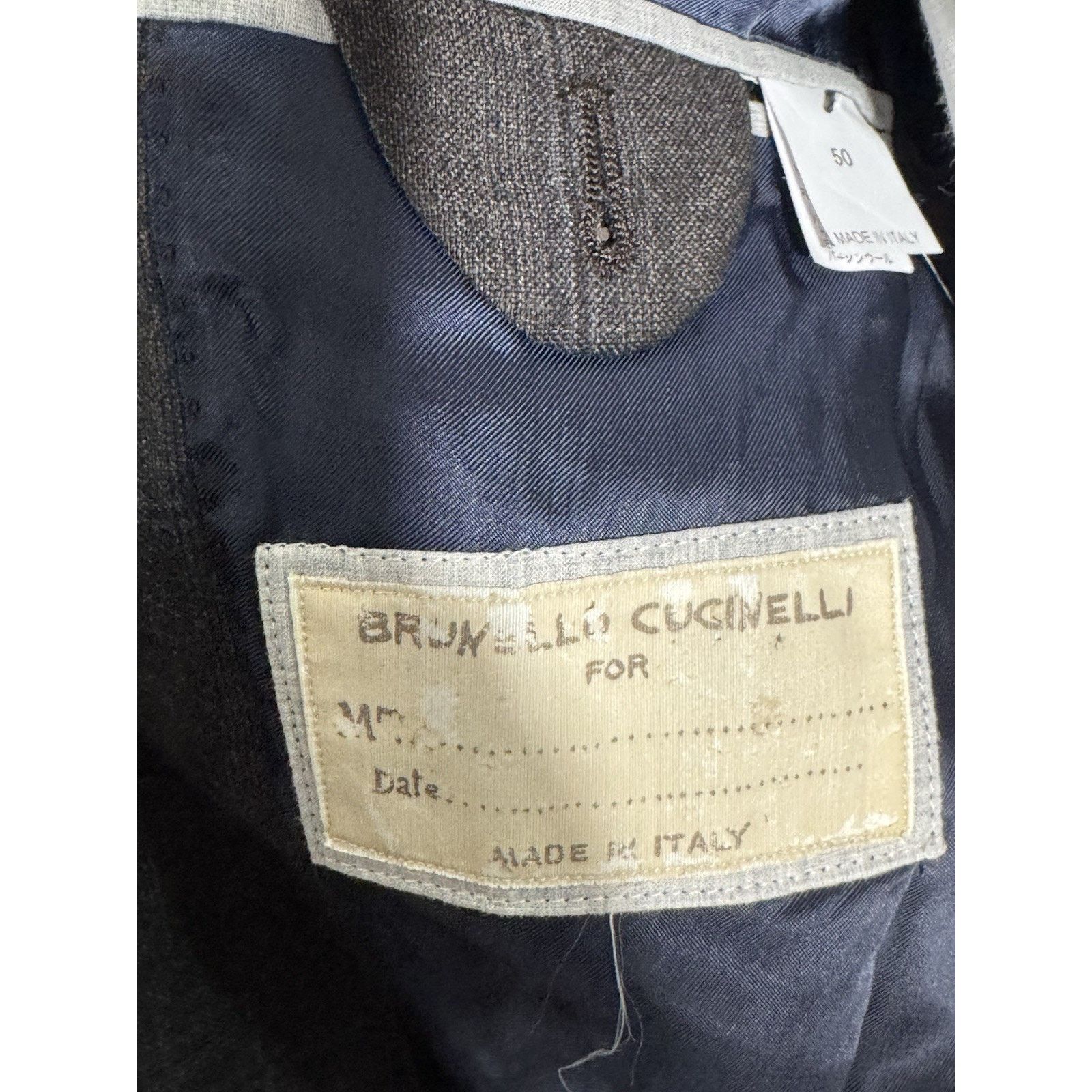 Brunello Cucinelli Brunello Cucinelli Virgin Wool Brown Blue Plaid Blazer 50/40 Size 40R - 5 Thumbnail