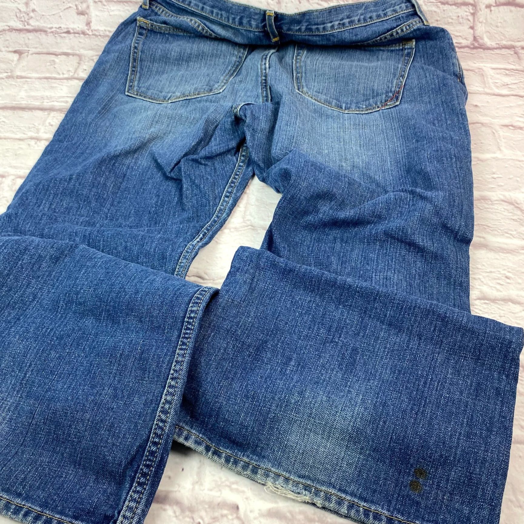 Banana Republic Banana Republic Mens Jeans Size 35x32 Straight Leg Medium Wash 5-Pocket Denim Cotton Regular Belt Loops Blue Size US 35 - 3 Thumbnail
