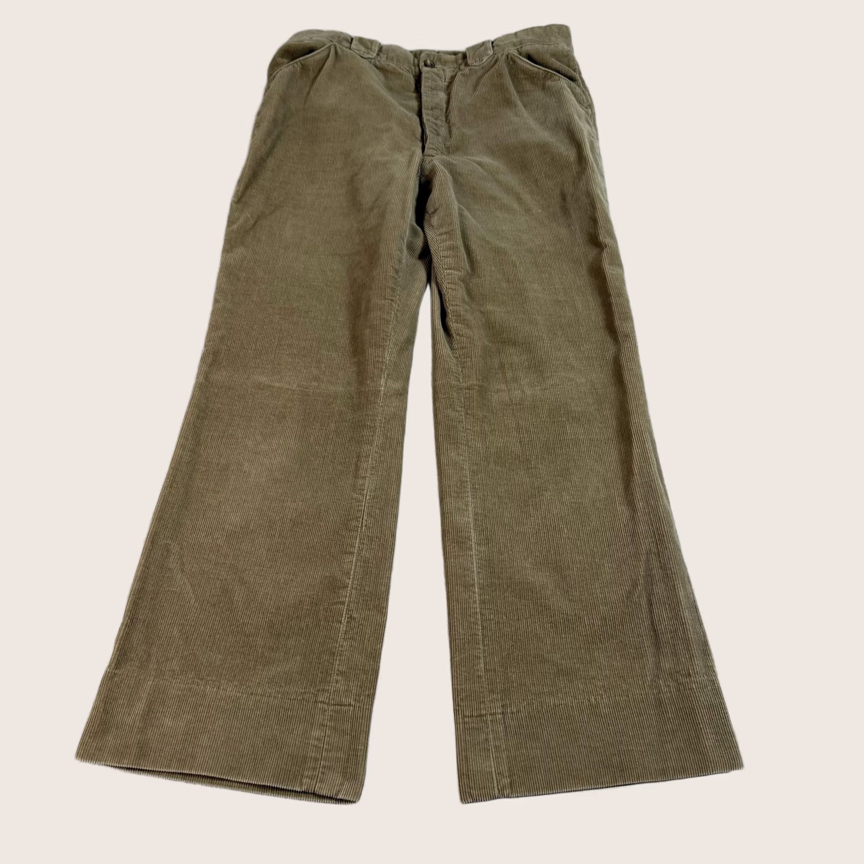 Polo Ralph Lauren VINTAGE Polo Ralph Lauren Corduroy Pants Mens 32x27 Brown Chino Heritage Relaxed Straight Front Pockets Casual Fall Men Size US XS / EU 42 / 0 - 1 Thumbnail