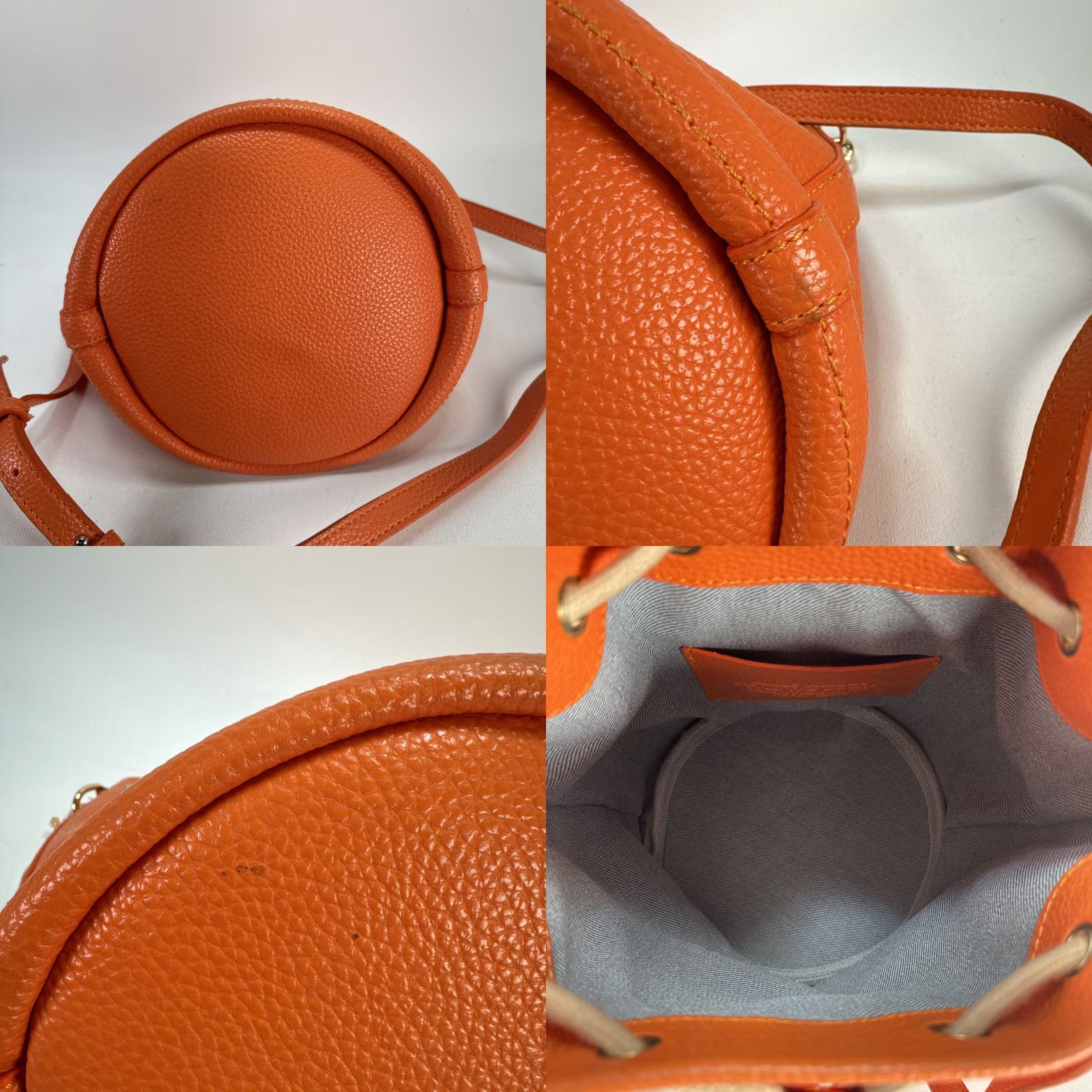 Marc Jacobs The Marc Jacob Bucket Bag Large Orange Leather Purse Size ONE SIZE - 8 Thumbnail