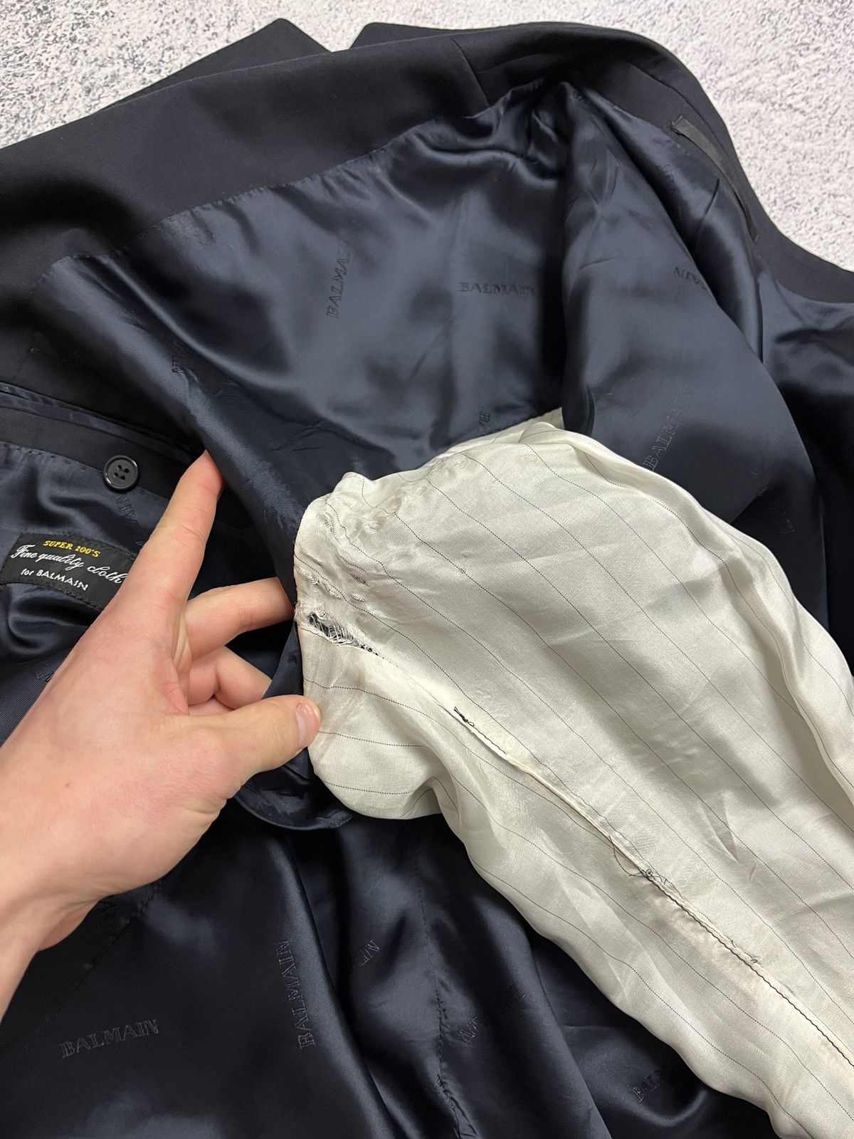 Balmain Mens Blazer Jacket Pierre Balmain Coat Size 60 Super 100’s Size 54L - 15 Thumbnail