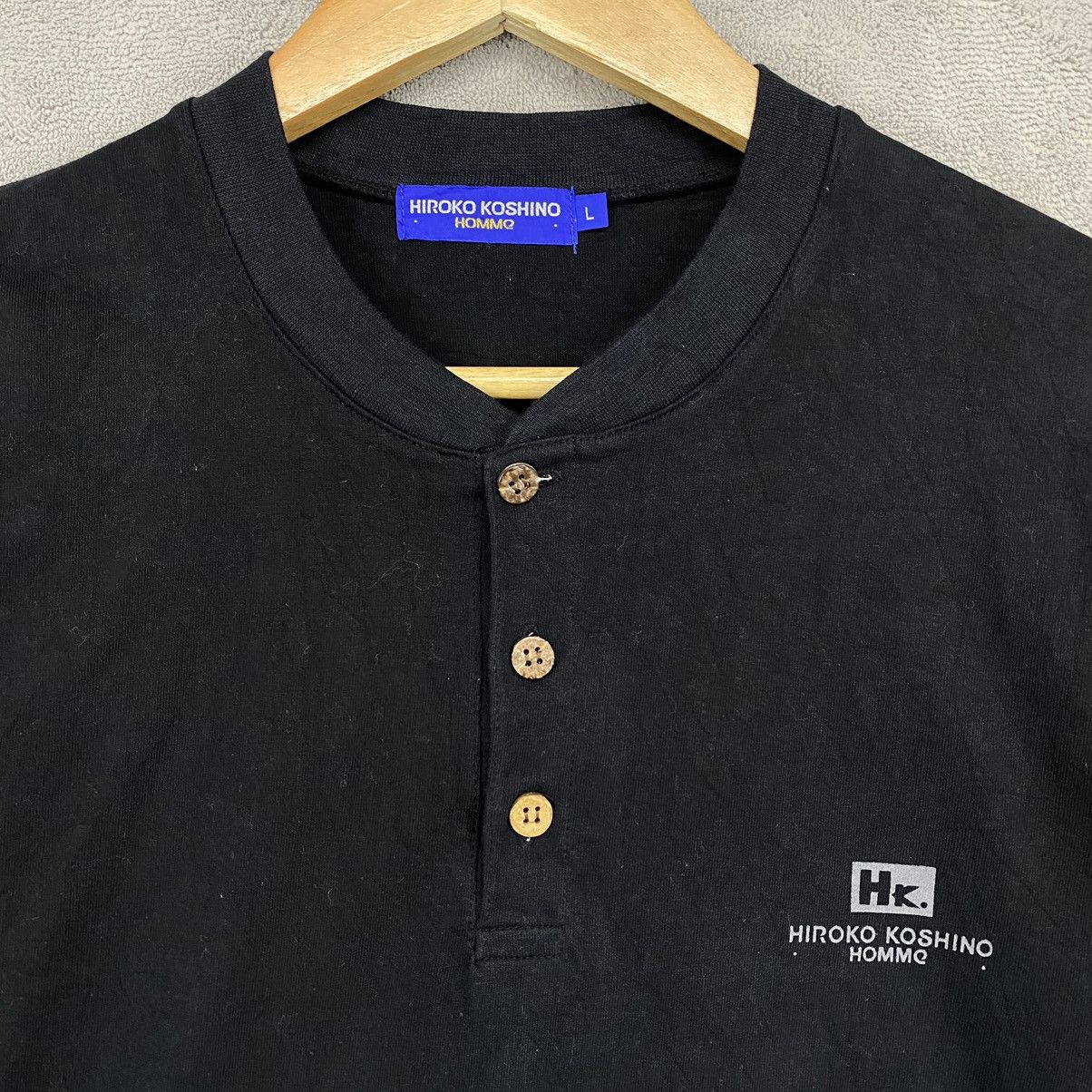Hiroko Koshino Homme HIROKO KOSHINO HOMME BLUE TAG LONG SLEEVE SHIRT Size US L / EU 52-54 / 3 - 4 Thumbnail