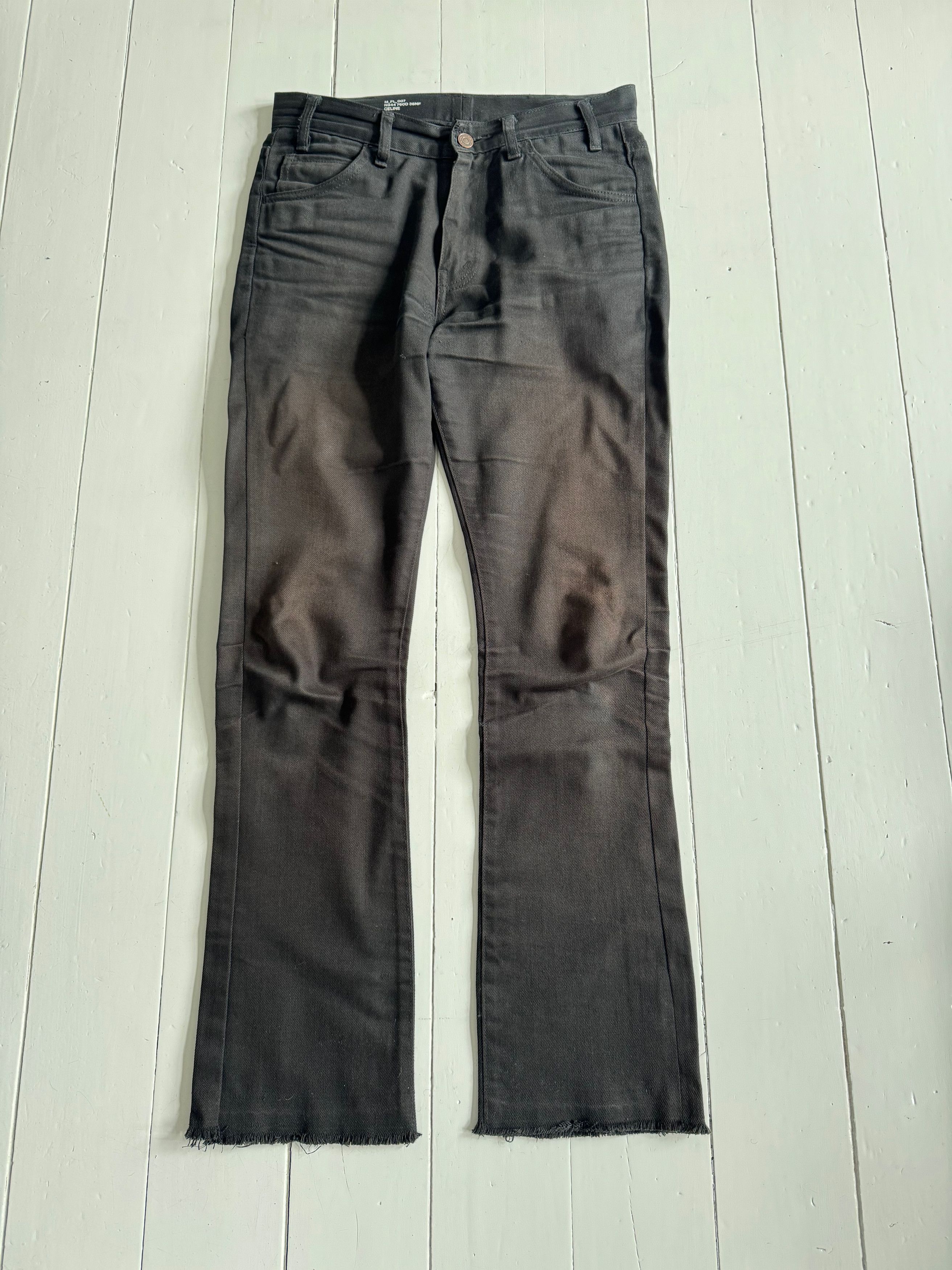 Celine × Hedi Slimane M_FL_007 Celine Flare denim | Grailed