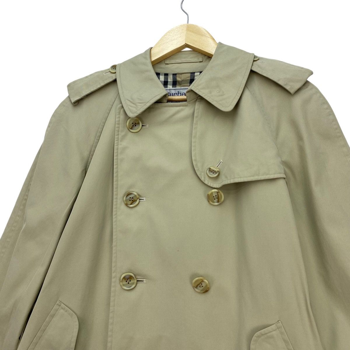 Burberry 🔥Vintage Burberrys Double Breast Belted Nova Check Trench Size M / US 6-8 / IT 42-44 - 5 Thumbnail