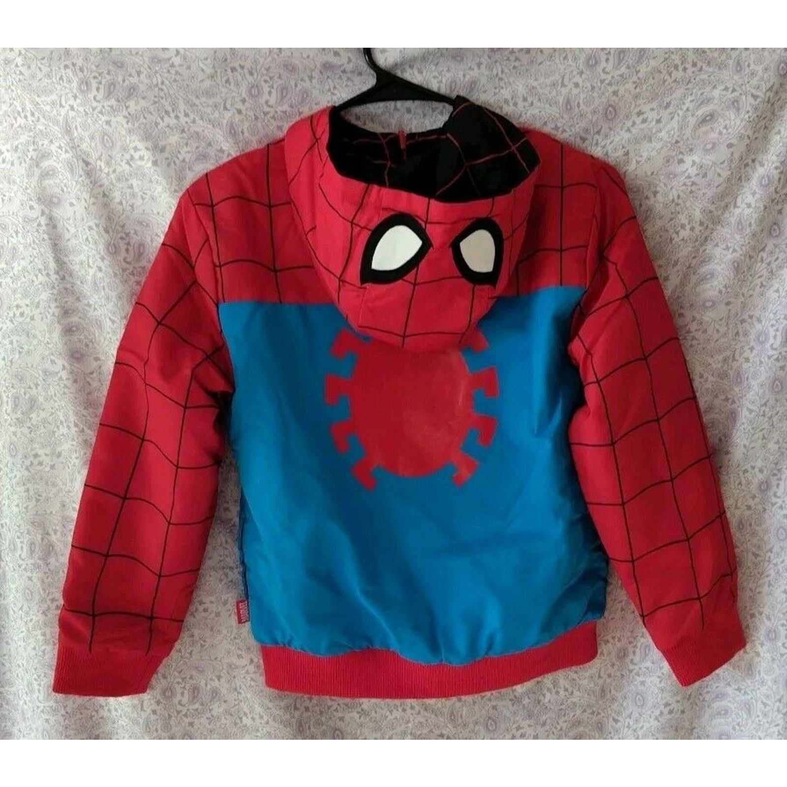 Disney NWT !! Disney/Marvel Spider-Man Reversible Jacket Boy's 7/8 Size US XS / EU 42 / 0 - 3 Thumbnail