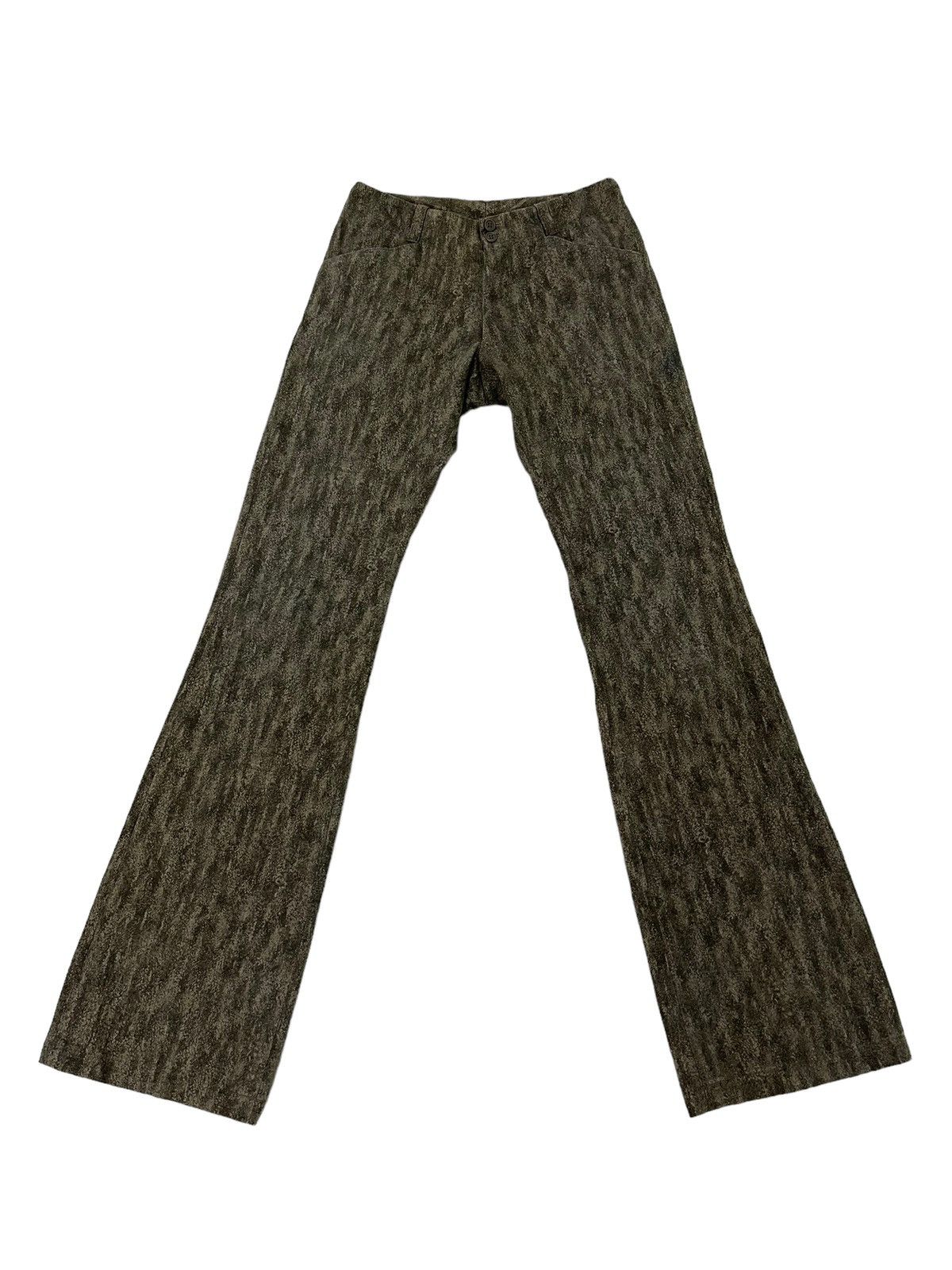 Le Grande Bleu (L.G.B.) Flare Pant Katharine Hamnett Full Pattern Low Rise 6🟦3 Size US 28 / EU 44 - 2 Thumbnail
