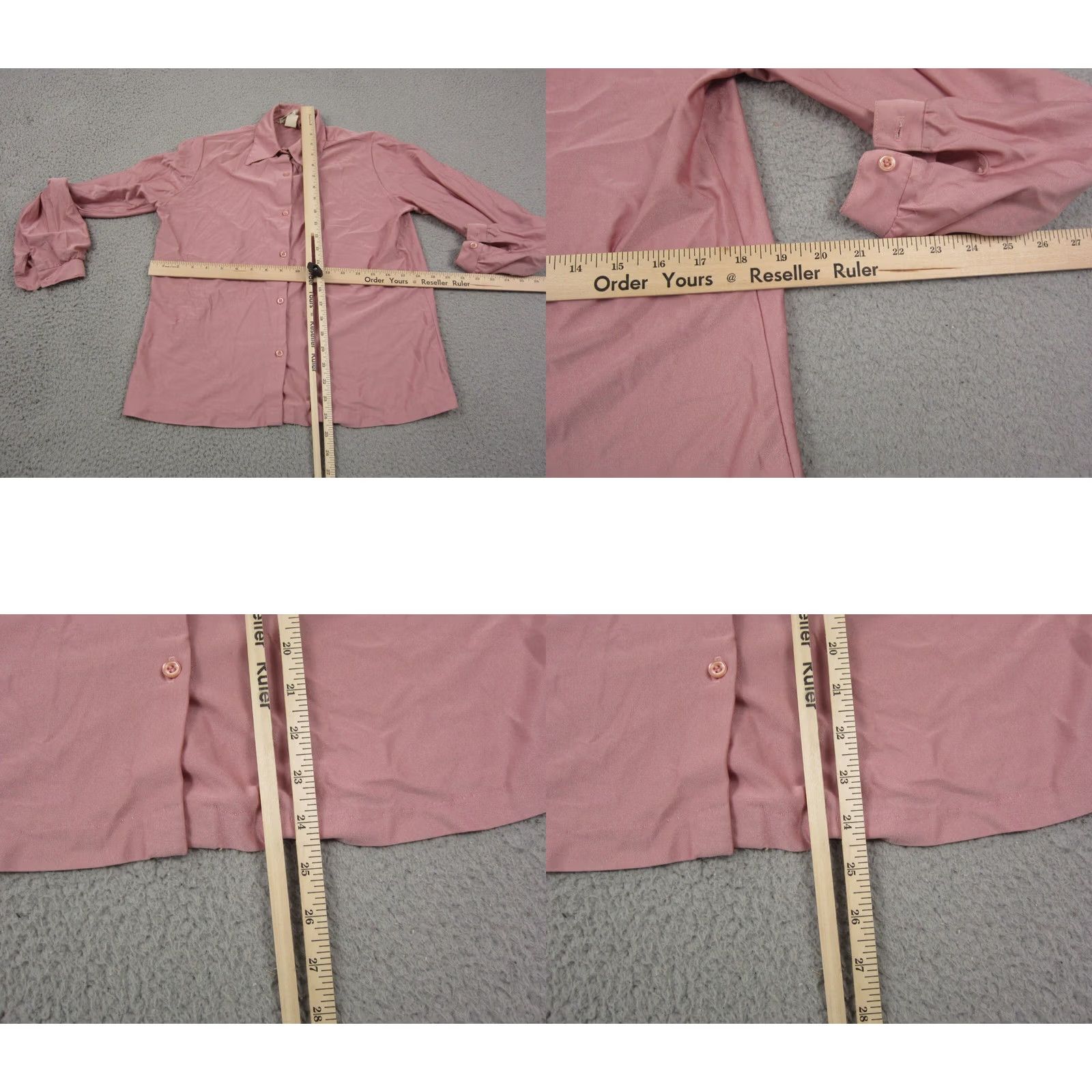 Pinko Alice Stuart Shirt Woven Womens Size M Pink Button Up Casual Basic Style Size M / US 6-8 / IT 42-44 - 8 Thumbnail