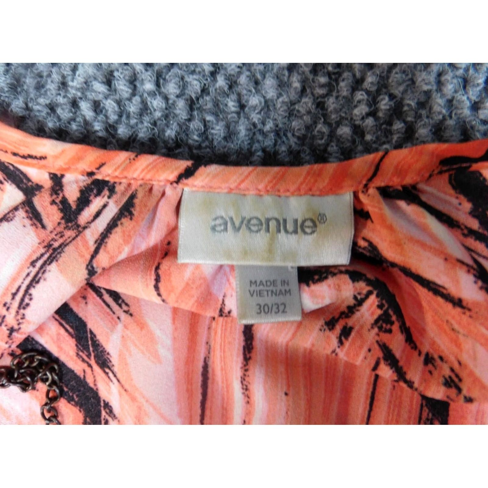 Avenue Avenue Blouse Shirt Womens Cap Sleeve Collar Pullover Orange 30 Floral Ruffle Stretch Casual Ladies Regular Size 4XL / US 24-26 - 6 Thumbnail