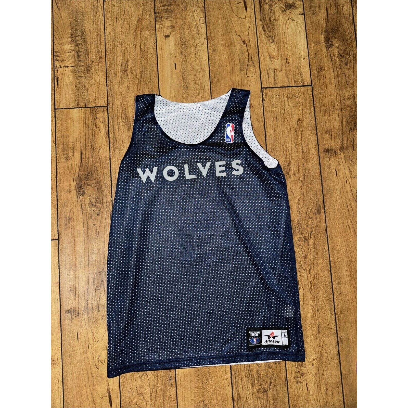 NBA Allison Athletic Youth Timberwolves Practice Reversible L Size ONE SIZE - 3 Thumbnail