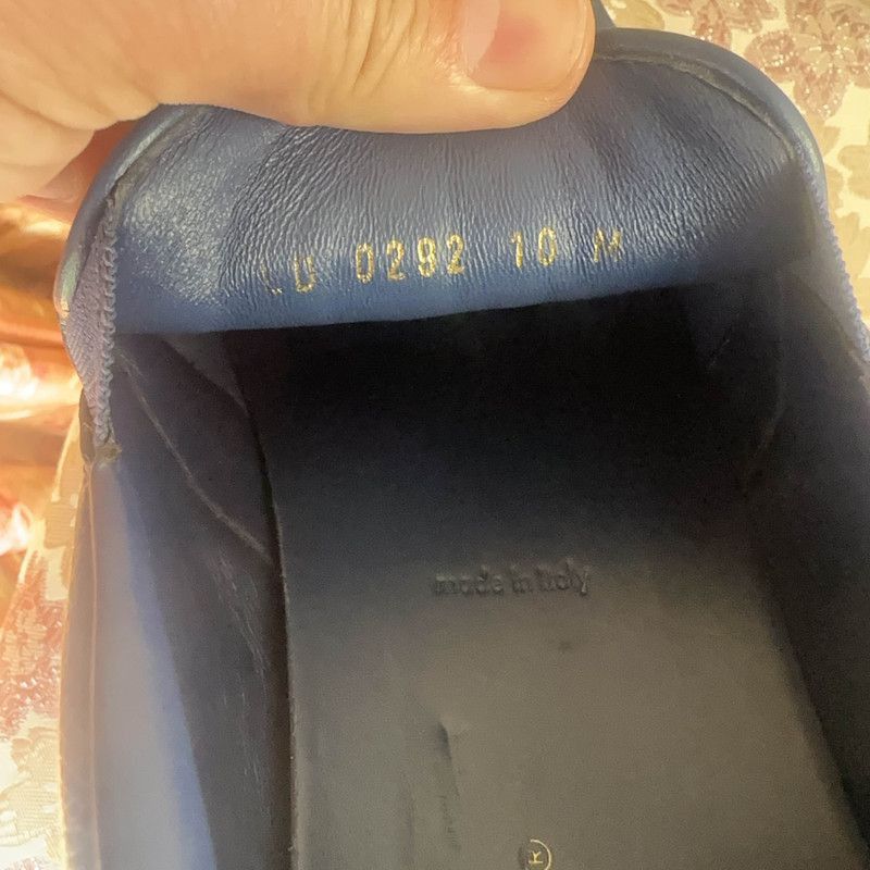 Louis Vuitton Louis Vuitton Beverly Hills Blue Casual Slip-On Shoes -2508 Size US 10.5 / EU 43-44 - 5 Thumbnail