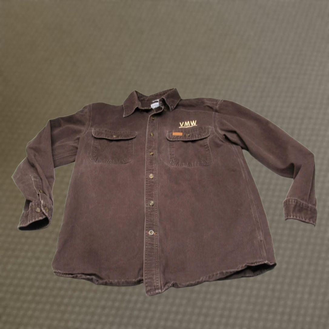 Carhartt Carhartt Shirt Mens Medium Brown Long Sleeve Work Midweight Rugged Oakman LOGO Size US M / EU 48-50 / 2 - 1 Thumbnail