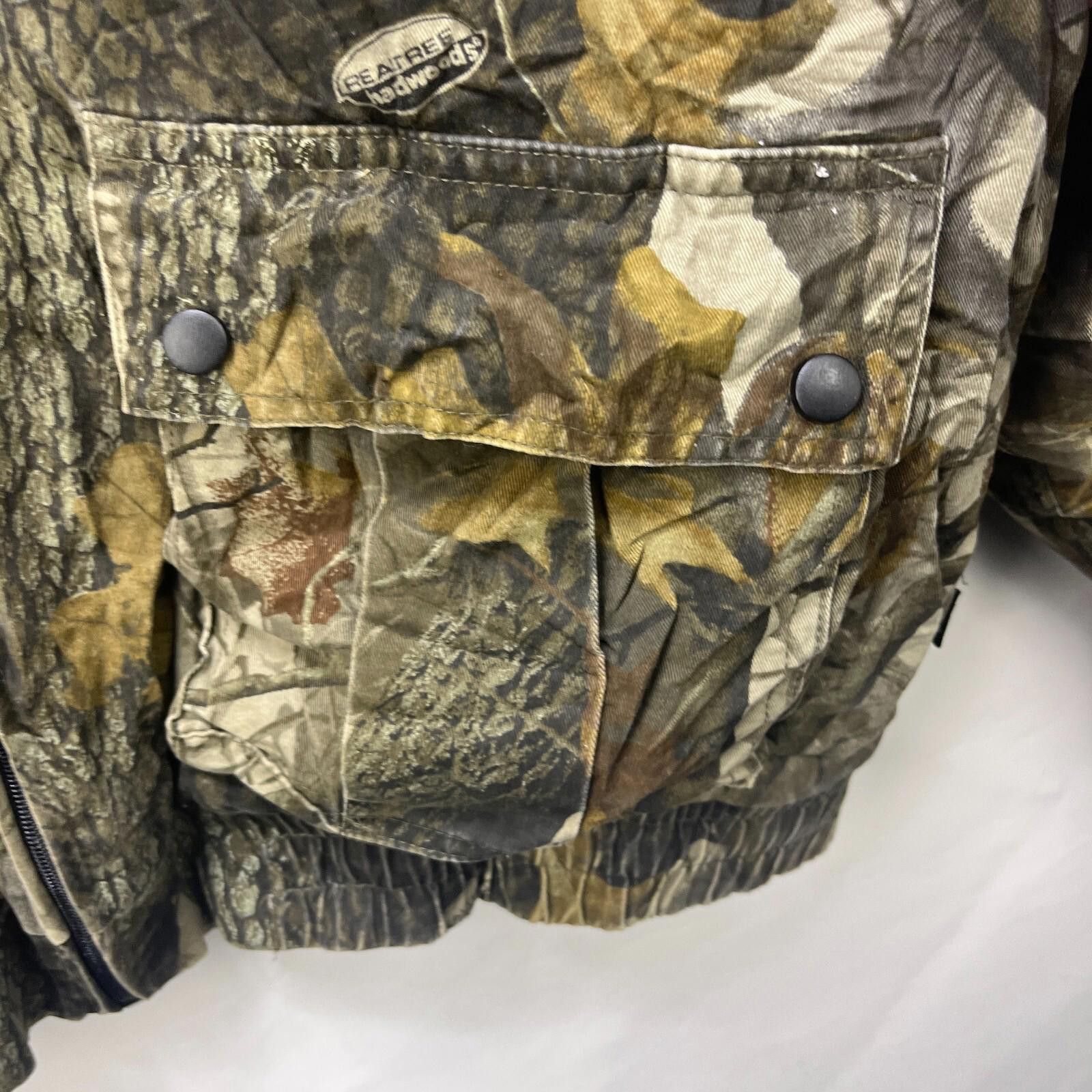 Vintage Vintage Real Tree Camo Hooded Thermal Jacket Large Size ONE SIZE - 5 Thumbnail