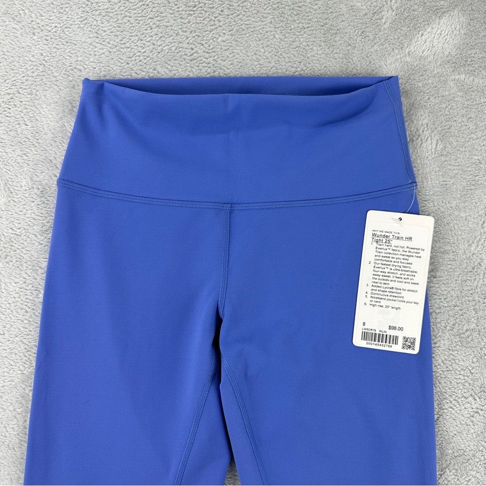 Lululemon Lululemon NWT Women's Size 8 Blue Wunder Train HR Tight 25" Size 30" / US 8 / IT 44 - 8 Thumbnail
