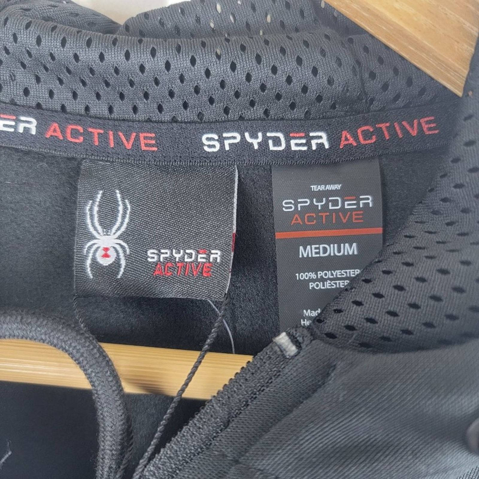 Spyder NWT Spyder active 1/4 zip jacket breathable sports black M Size US M / EU 48-50 / 2 - 5 Thumbnail