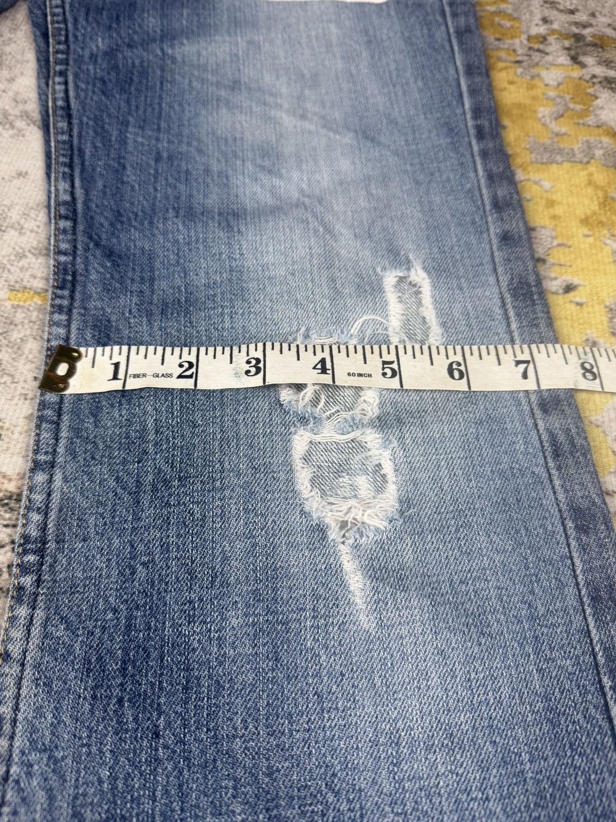 Tornado Mart 90s Flared Riot Poem Distressed Patches Pants Size US 31 - 13 Thumbnail