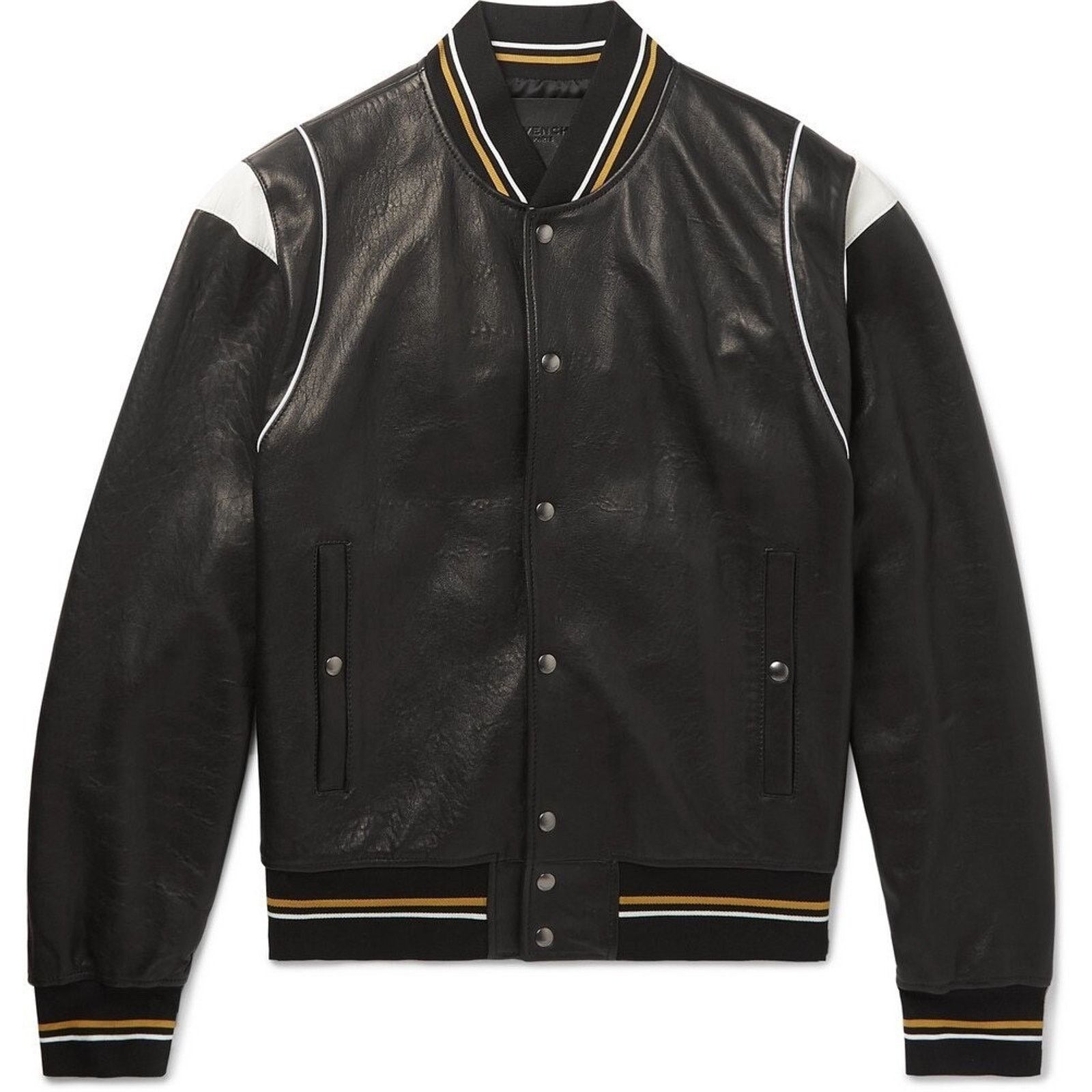 Givenchy Givenchy Leather Monogram Varsity Bomber Blouson Jacket 50 Size US M / EU 48-50 / 2 - 2 Thumbnail