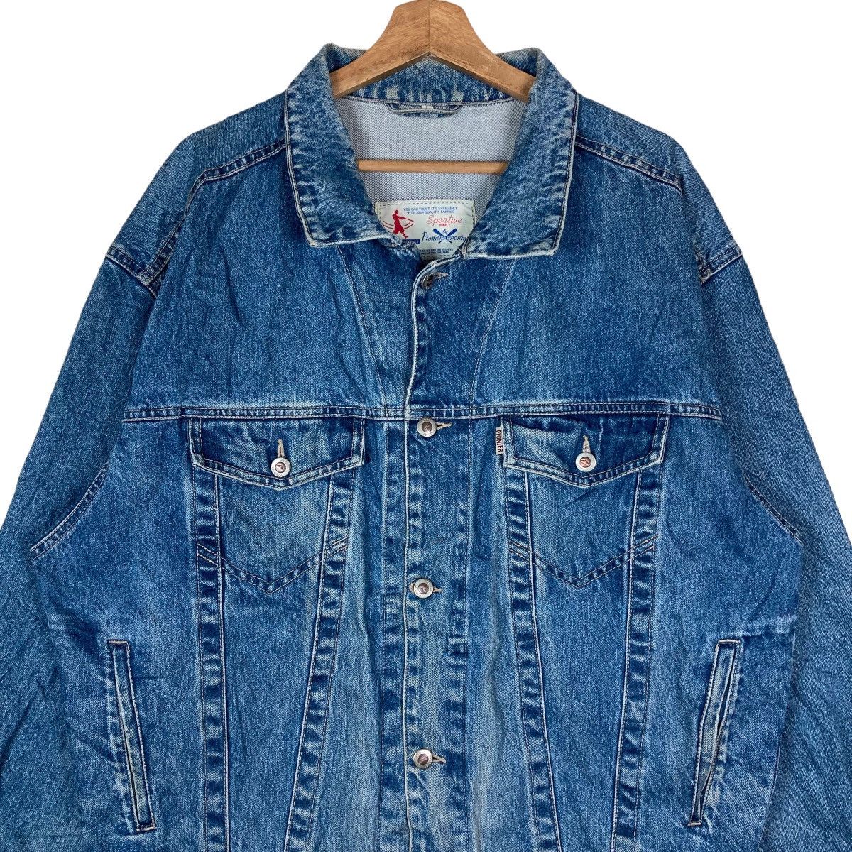Vintage Vintage Sportive Dept. by Pionier Sportive Stud Button Denim Size US L / EU 52-54 / 3 - 2 Thumbnail