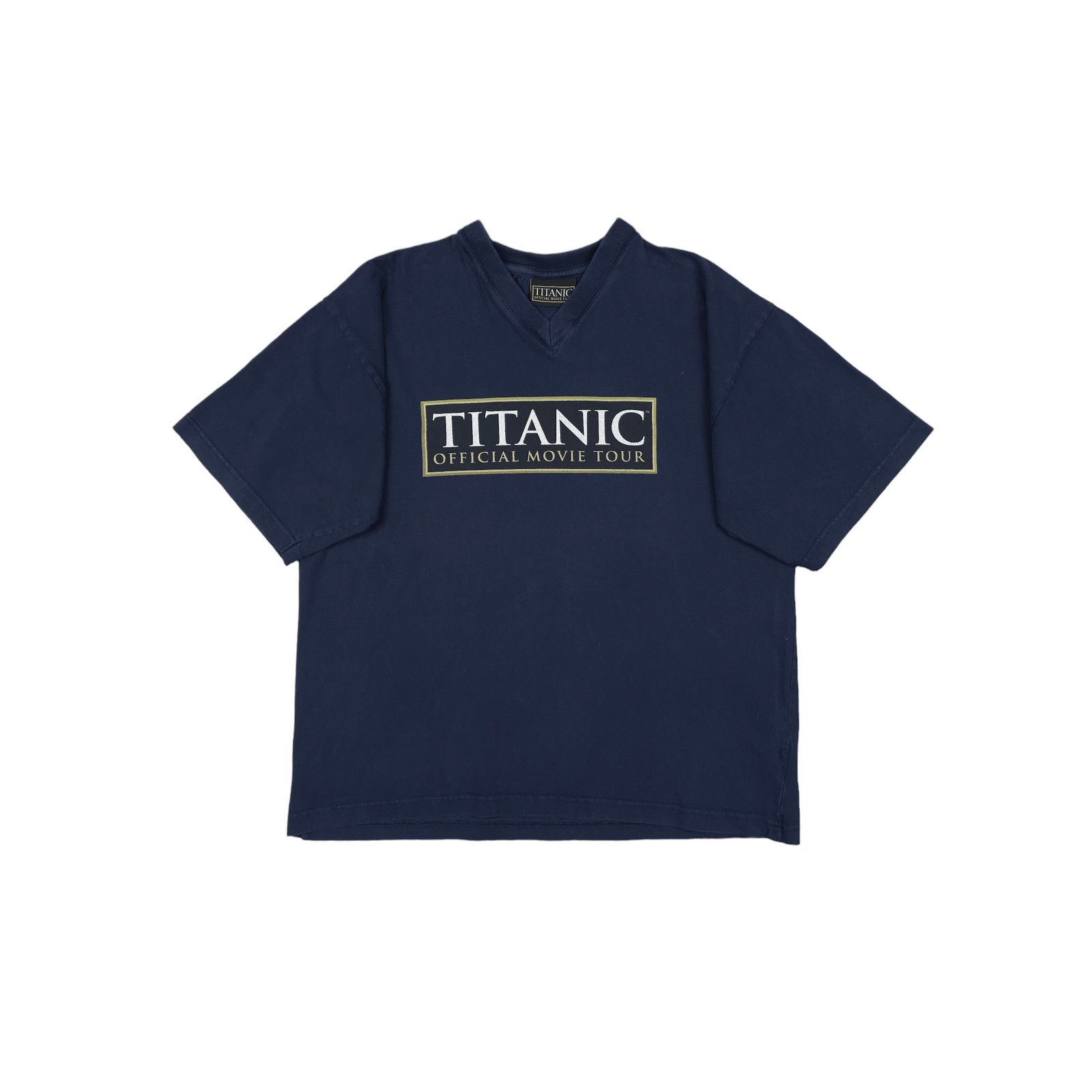 Vintage 💎1998 T-shirt Navy Official Movie Tour Titanic Navy Gray Size US M / EU 48-50 / 2 - 1 Thumbnail