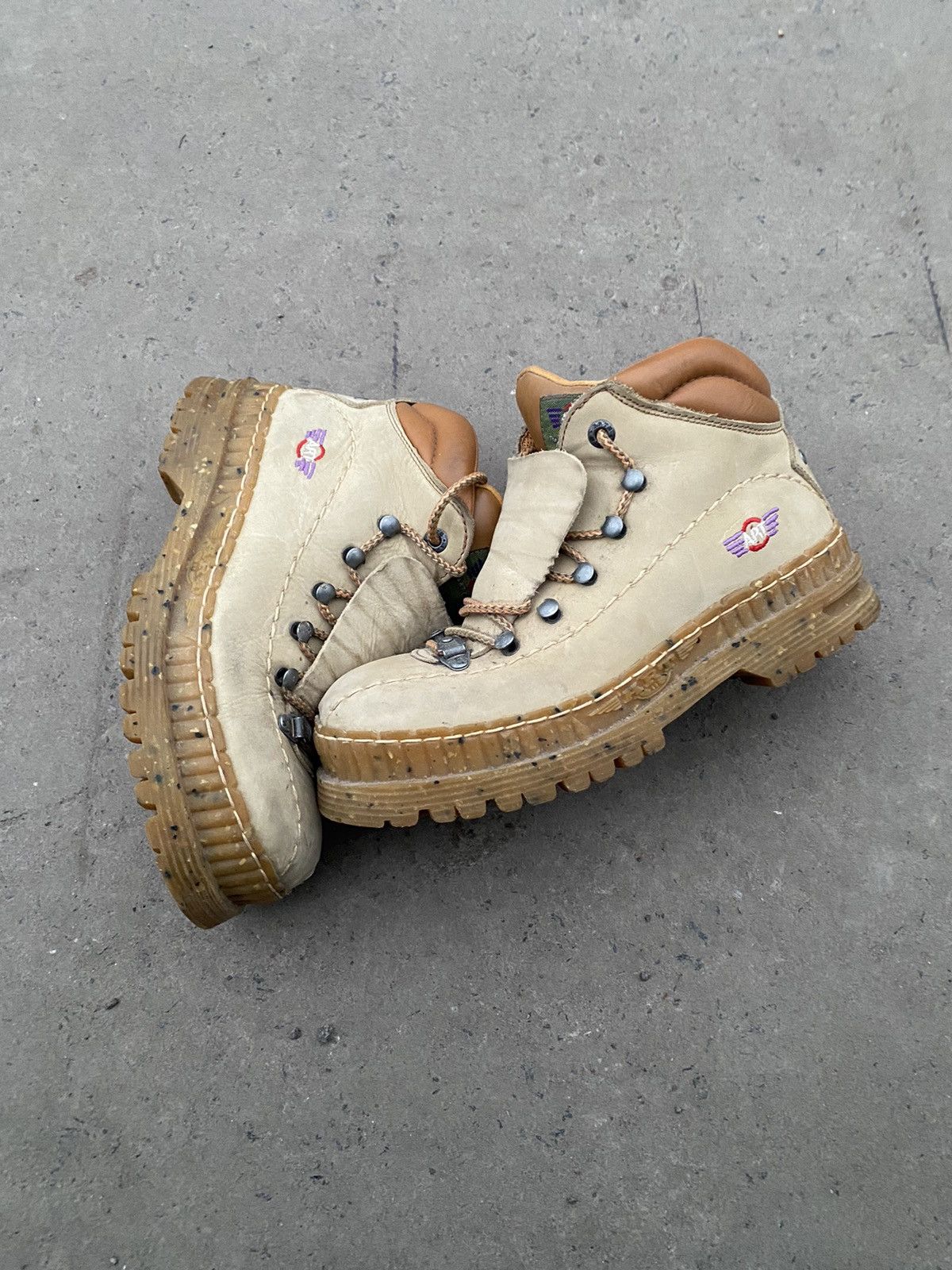If Six Was Nine Vintage 2000s The Art Company Y2K Festival Platform Boots Size US 7 / EU 40 - 6 Thumbnail