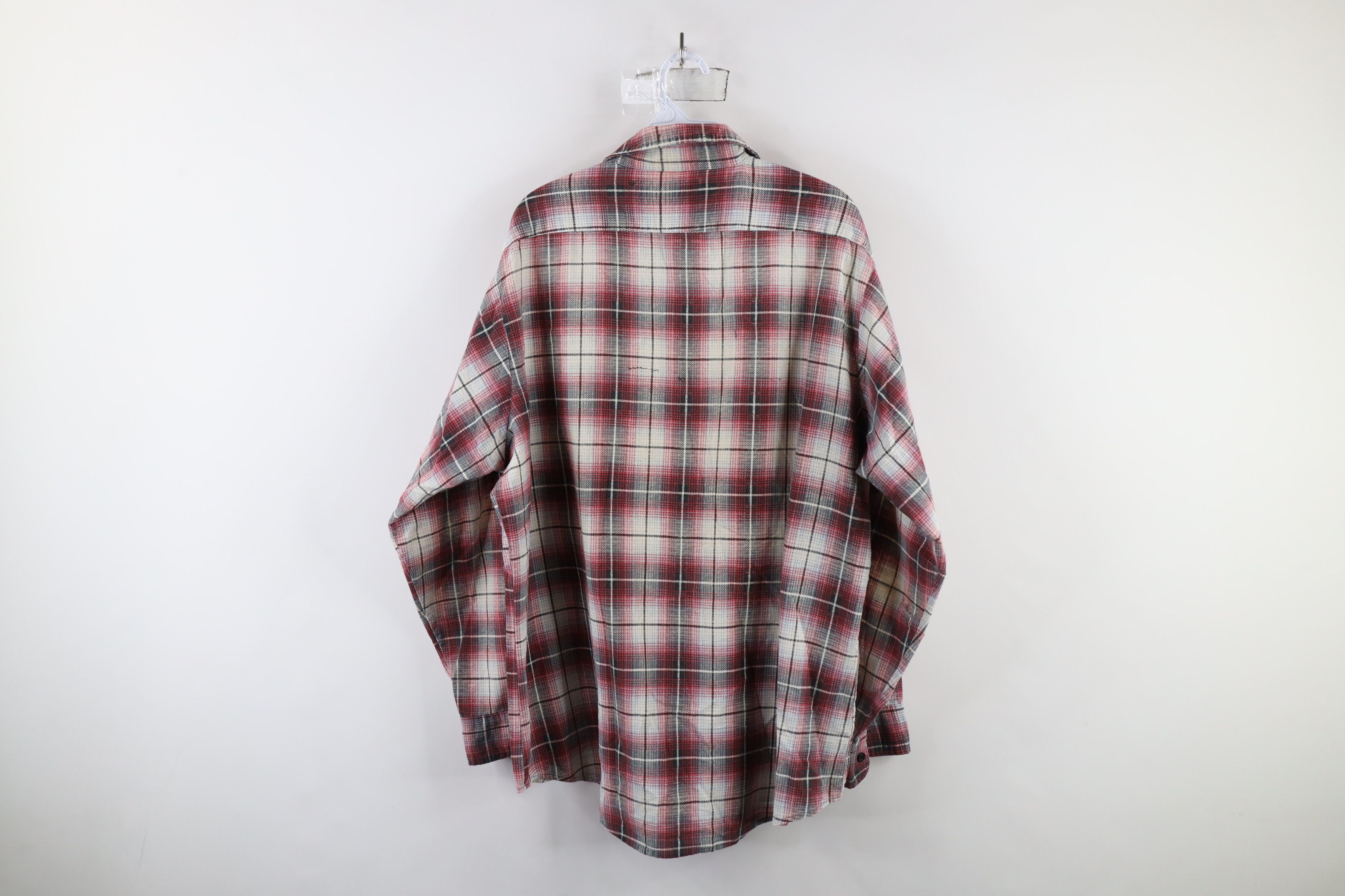 Vintage Vintage 90s Streetwear Collared Button Shirt Plaid USA Size US XXL / EU 58 / 5 - 12 Thumbnail