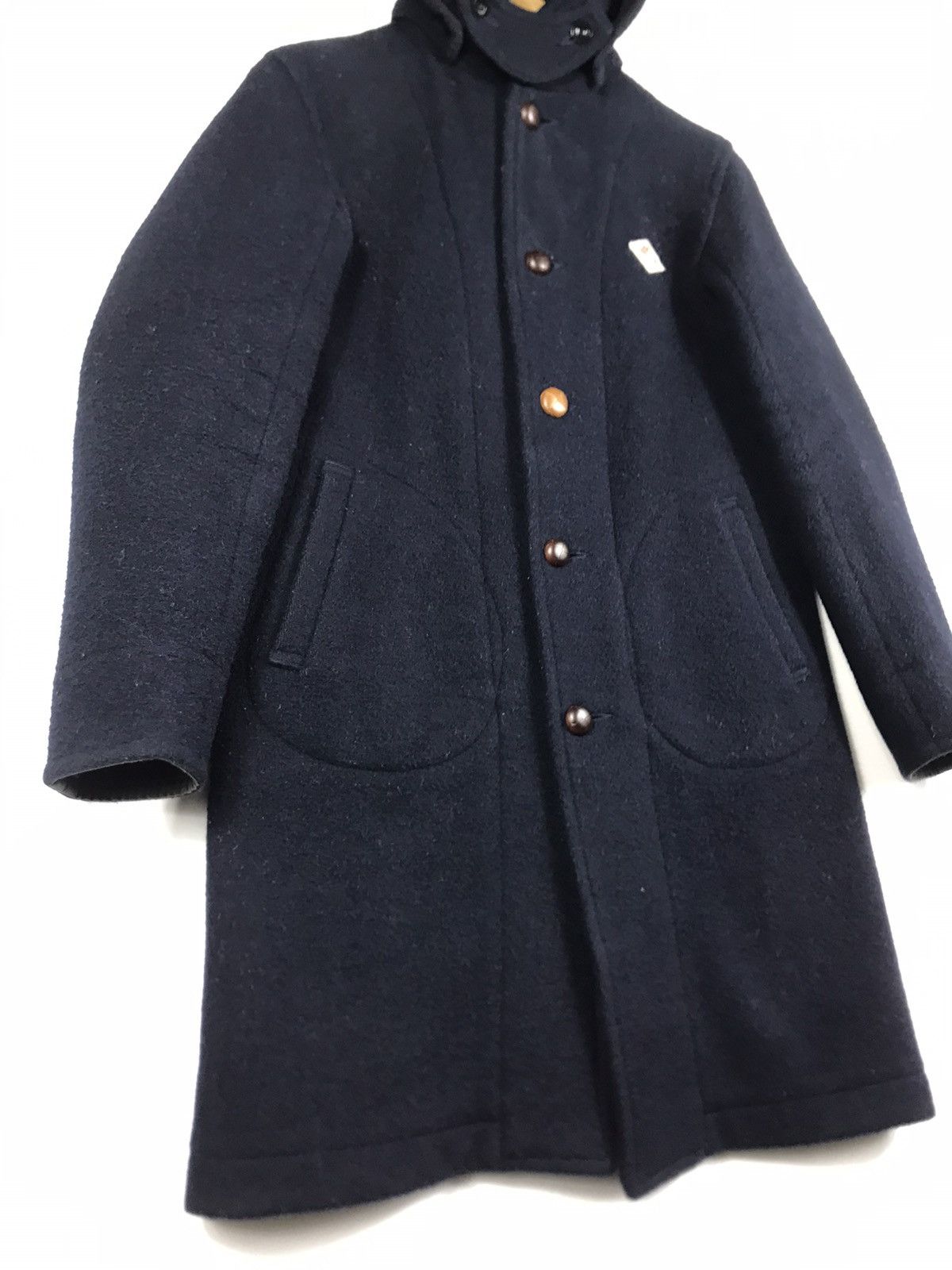 Danton 🔥Danton Wool Hooded Button Long Jacket Size XS / US 0-2 / IT 36-38 - 2 Thumbnail