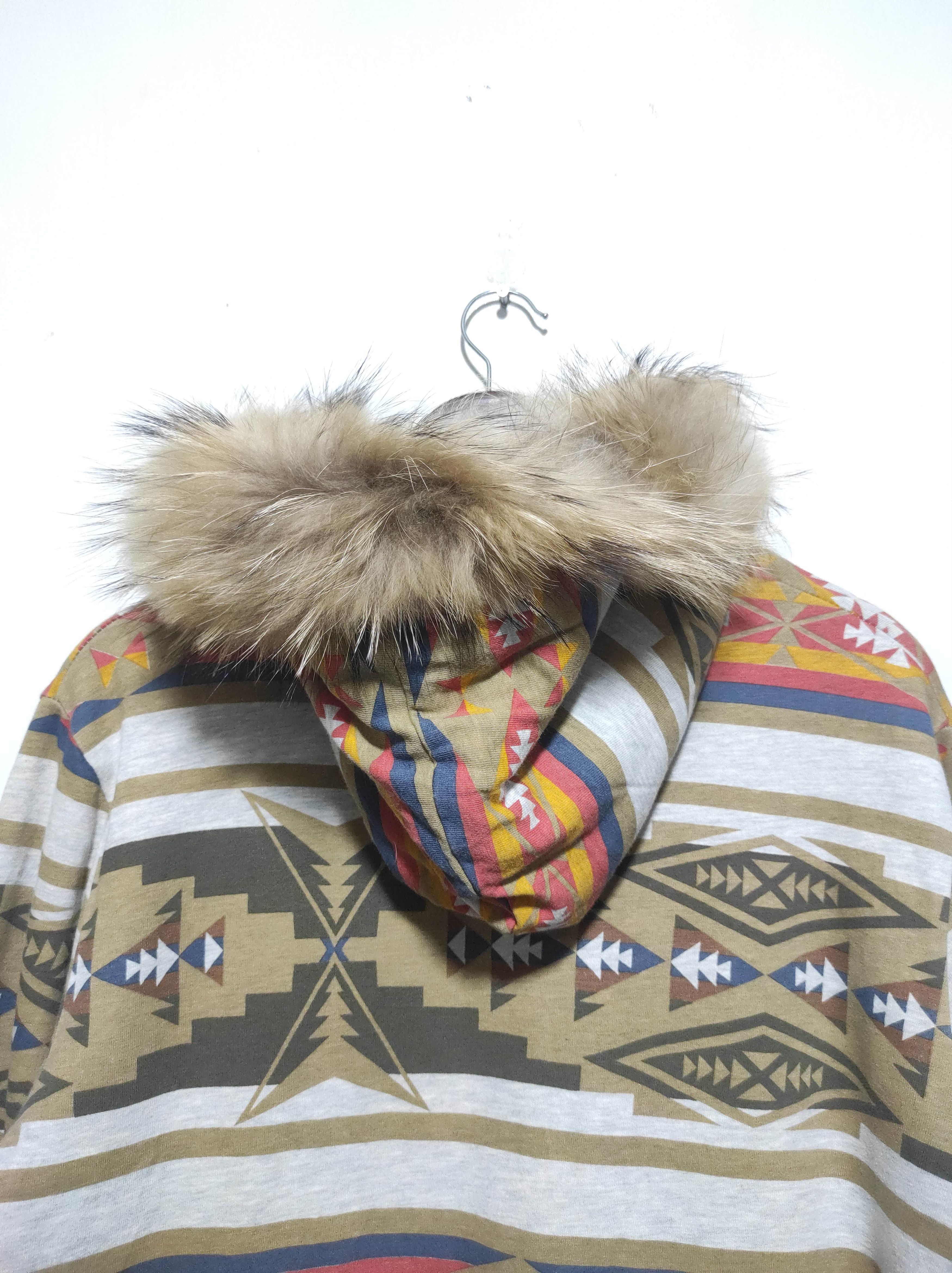 If Six Was Nine 291295 LABO Sherpa Zip Fur Hoodie Navajo Design Size US M / EU 48-50 / 2 - 17 Thumbnail