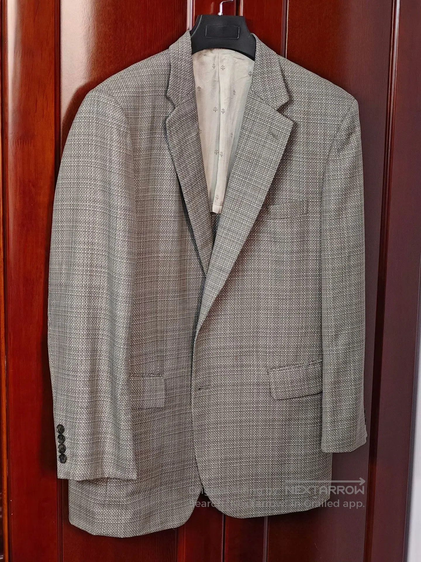 Tallia Italian Wool Blend Custom Suit Jacket. Size US L / EU 52-54 / 3 - 1 Thumbnail