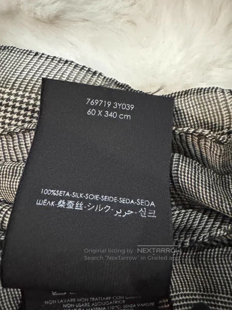 Saint Laurent Paris Saint Laurent Paris Plaid Silk Scarf Size ONE SIZE - 6 Thumbnail