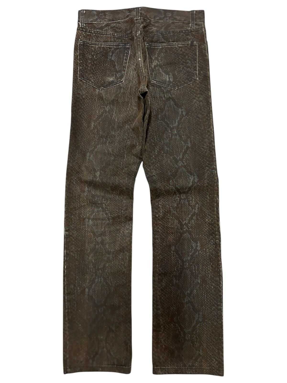 5351 POUR LES HOMMES × Japanese Brand Vintage 5351 Pour Les Hommes Snake Print Jeans Size US 28 / EU 44 - 5 Thumbnail