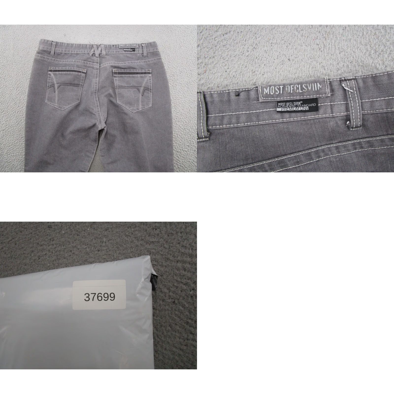 Vintage Most Ofcl Seven Jeans Men Modern Straight Black 46x34 Baggy 5-Pocket Denim Zip Button Read Size US 30 / EU 46 - 10 Thumbnail